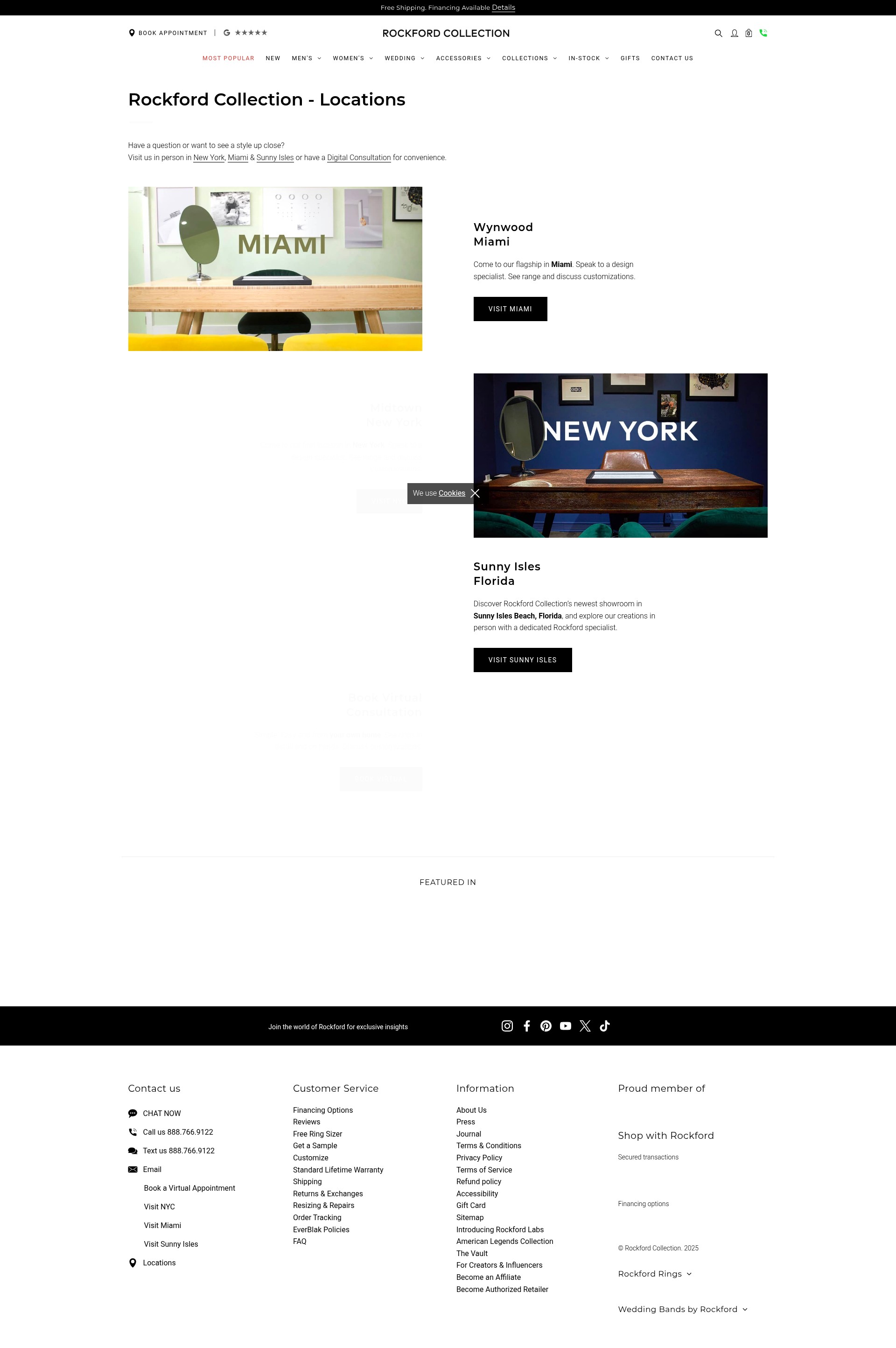 Screenshot of rockfordcollection.com