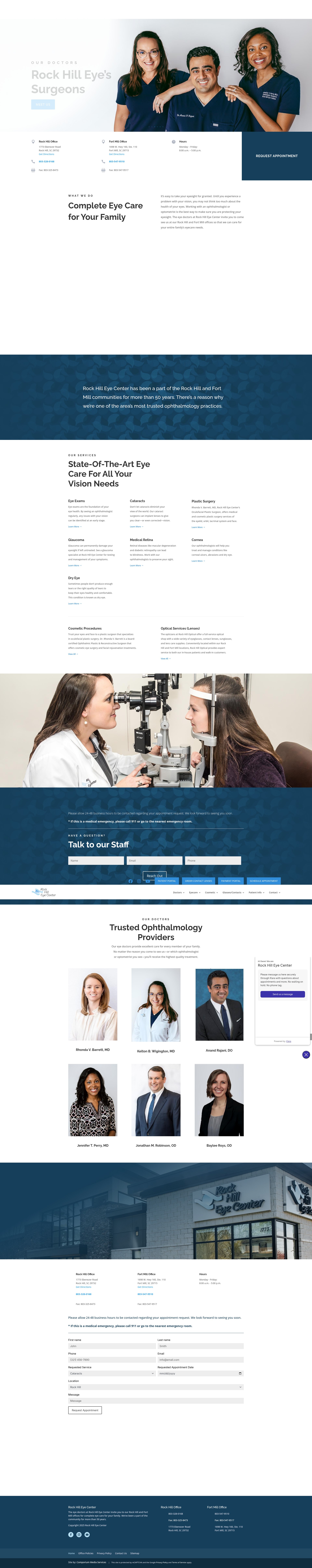 Screenshot of rockhilleyecenter.com