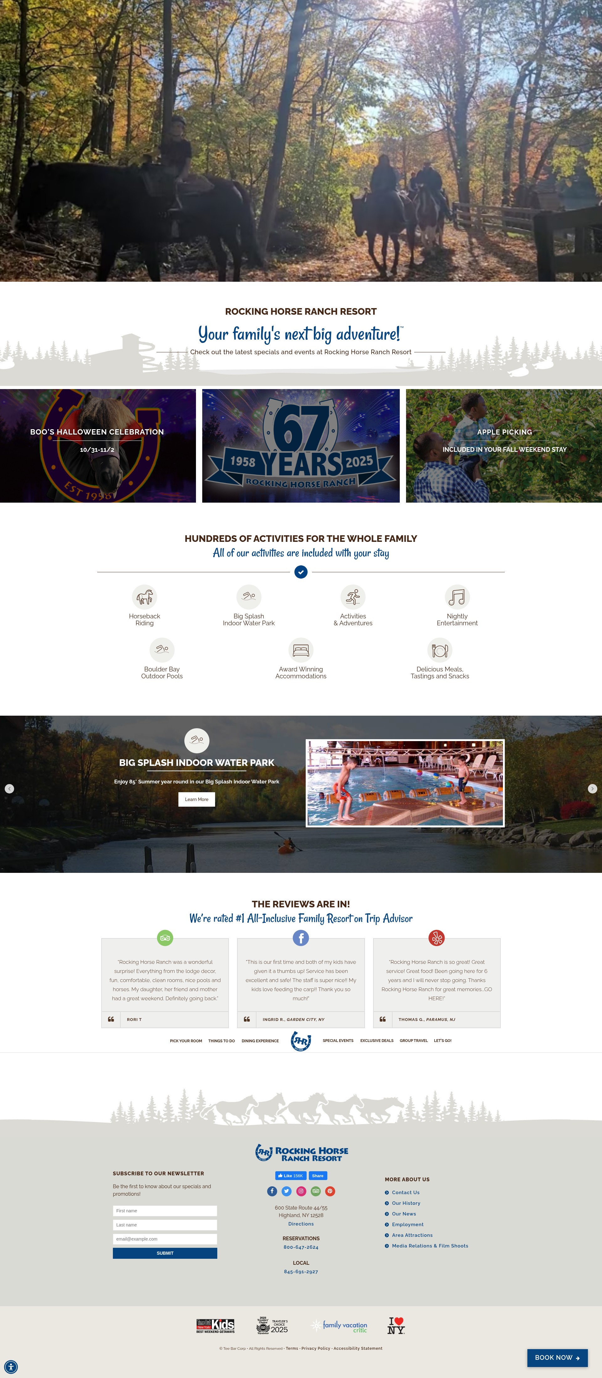Screenshot of rockinghorseranch.com