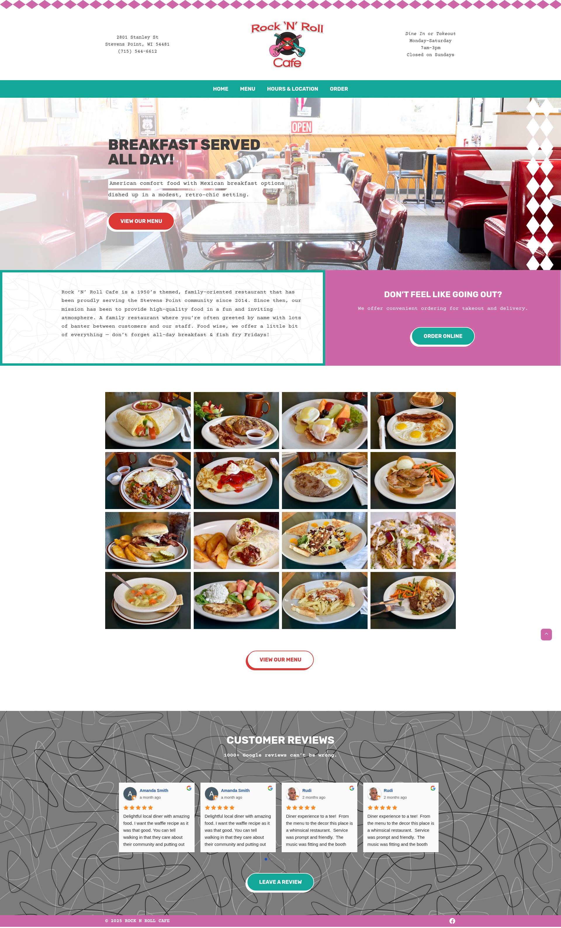 Screenshot of rocknroll.cafe