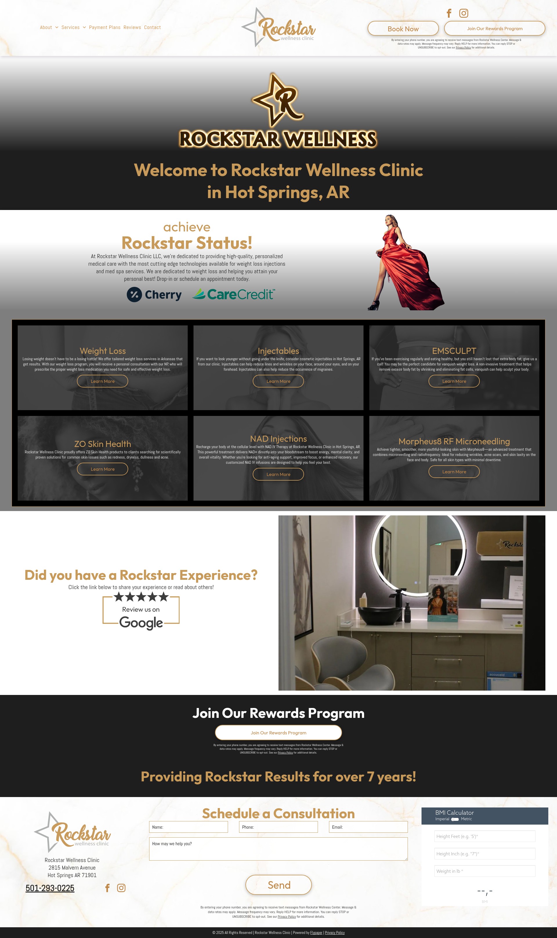 Screenshot of rockstarclinic.net