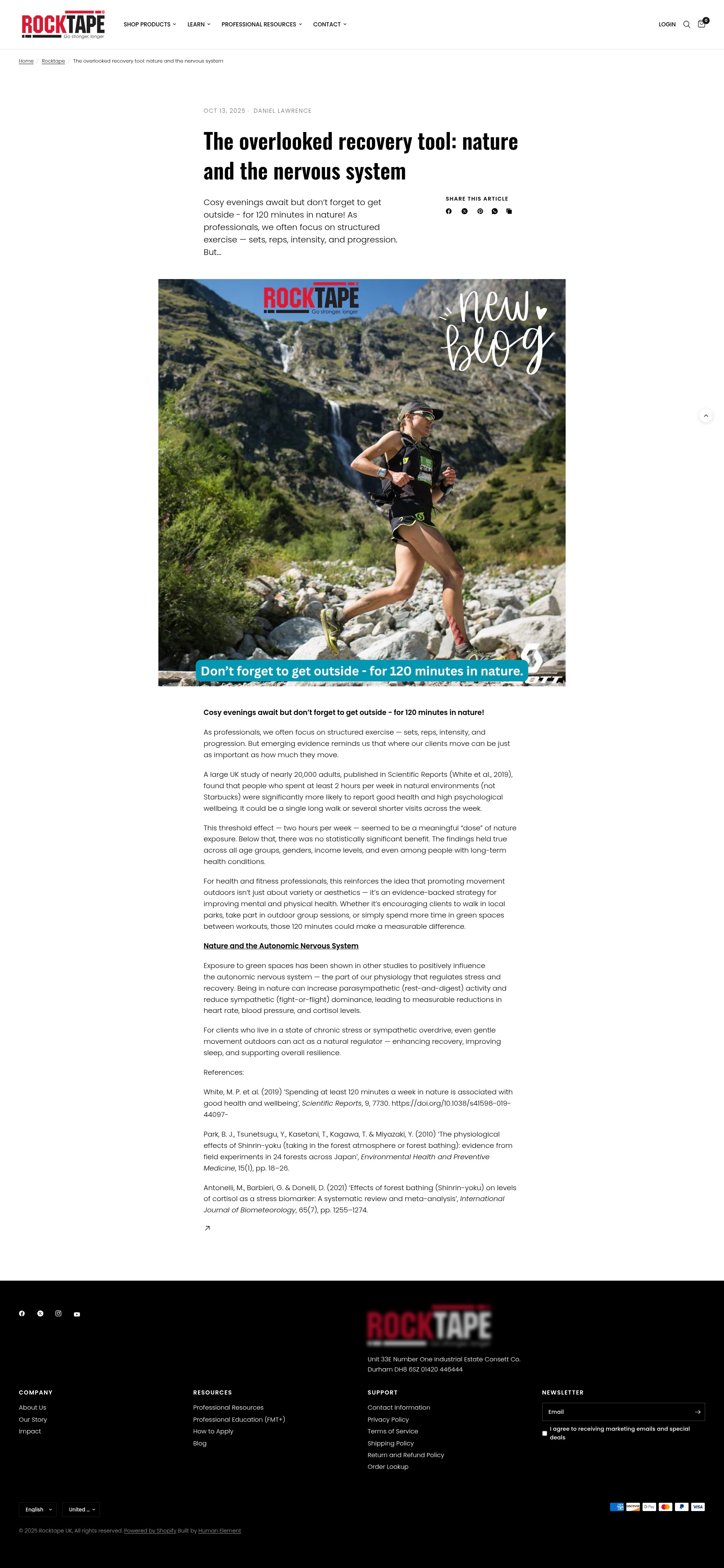 Screenshot of rocktape.co.uk