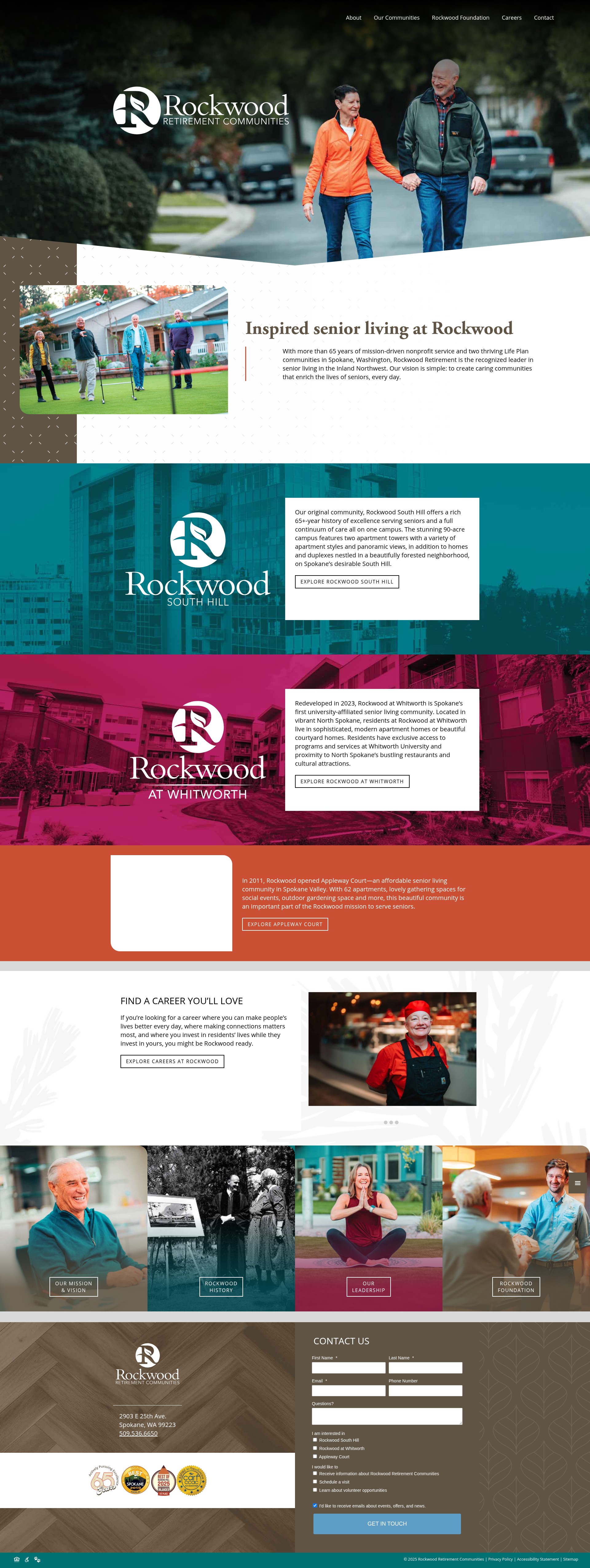Screenshot of rockwoodretirement.org