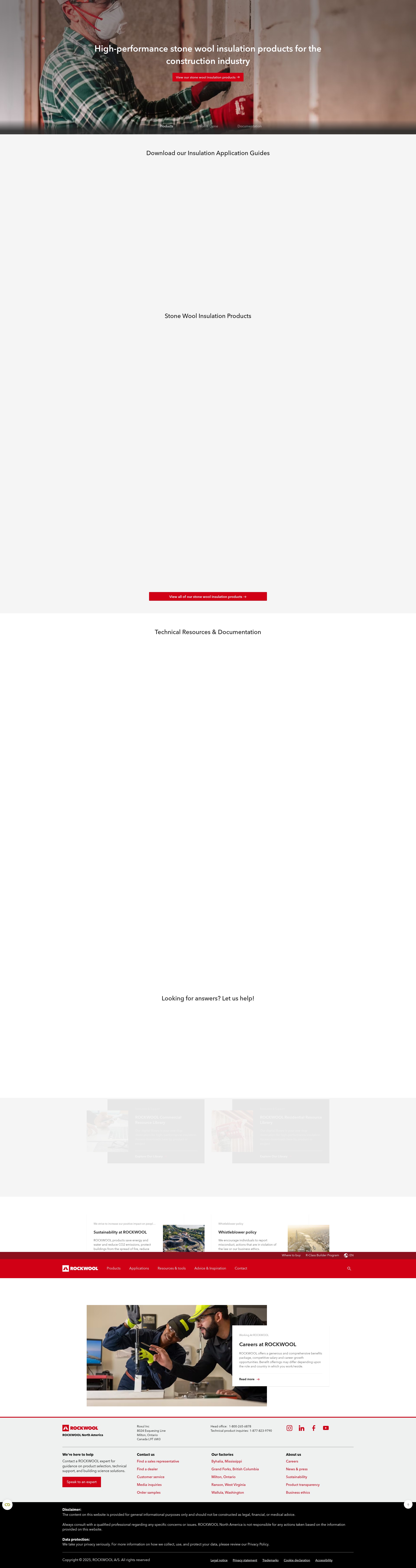 Screenshot of rockwool.com