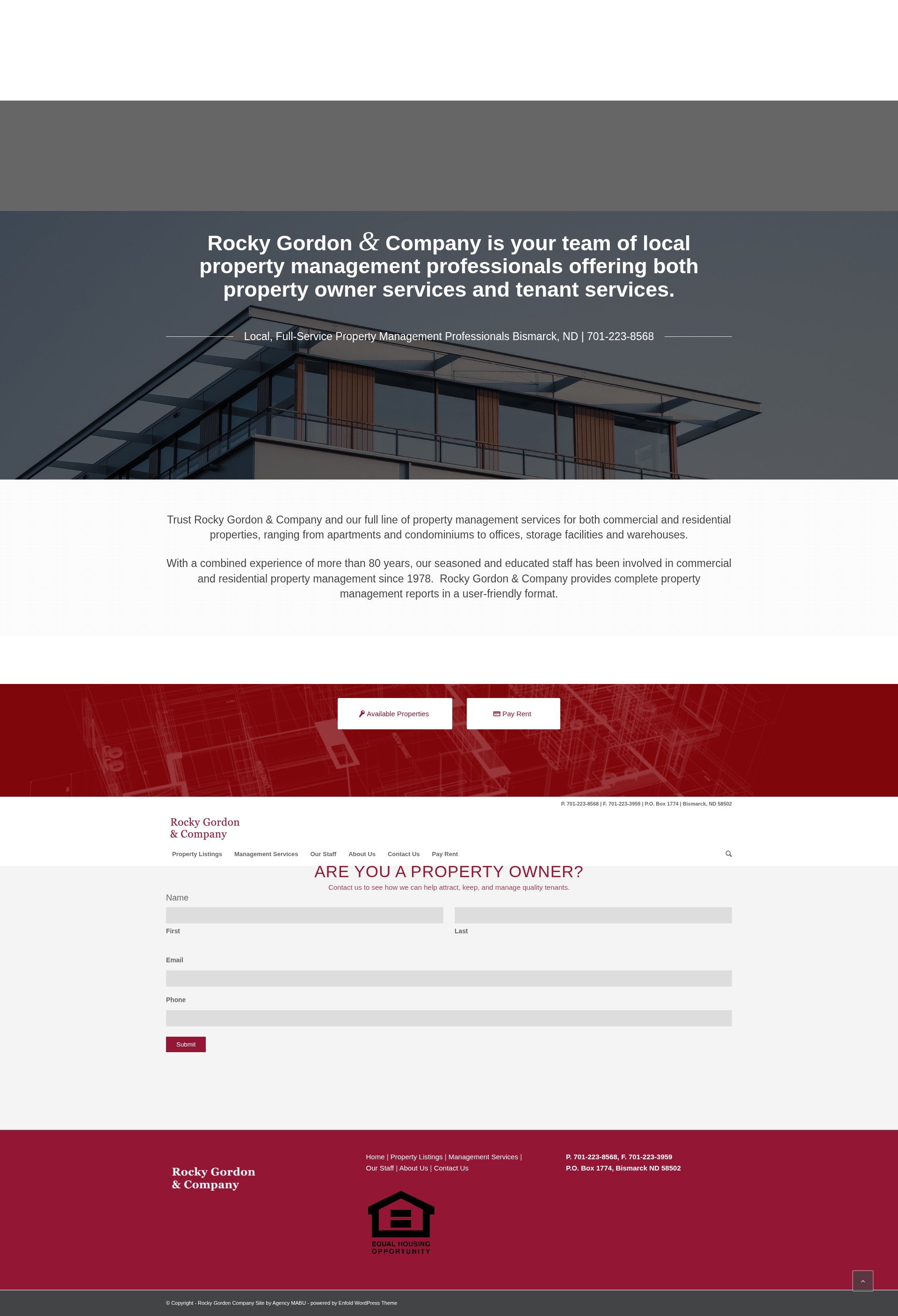 Screenshot of rockygordoncompany.com