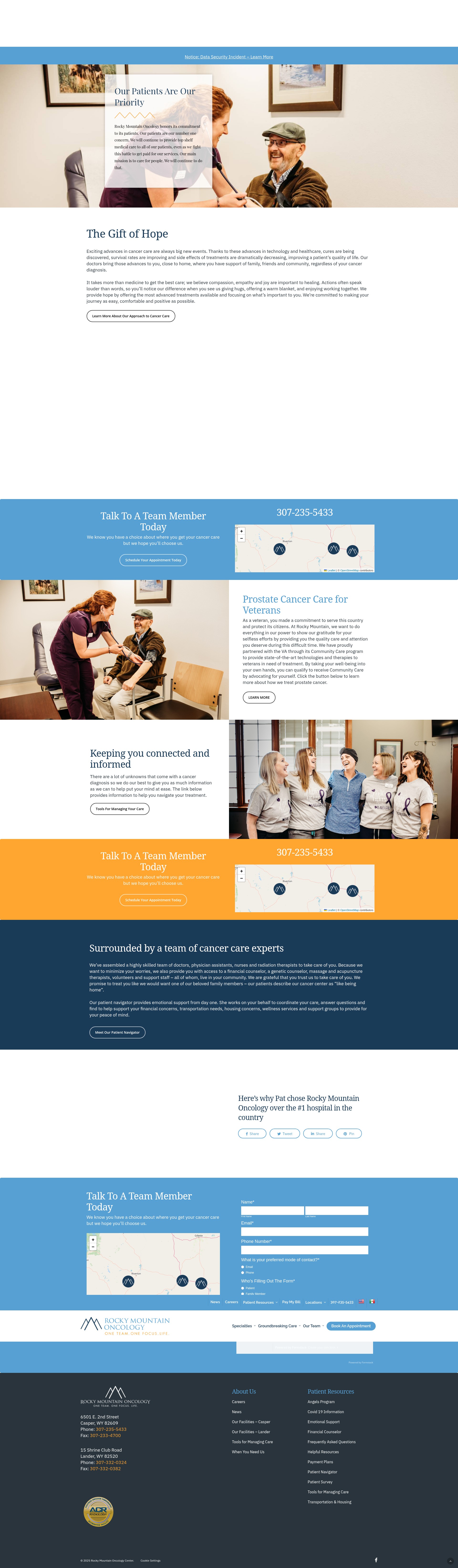 Screenshot of rockymountainoncology.com