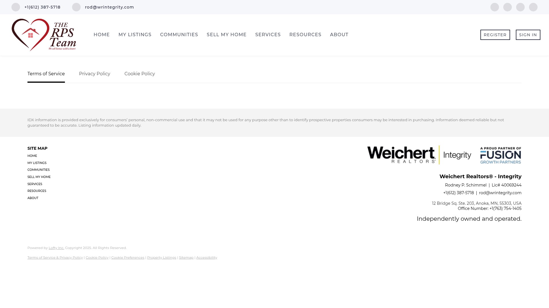 Screenshot of rodschimmel.com
