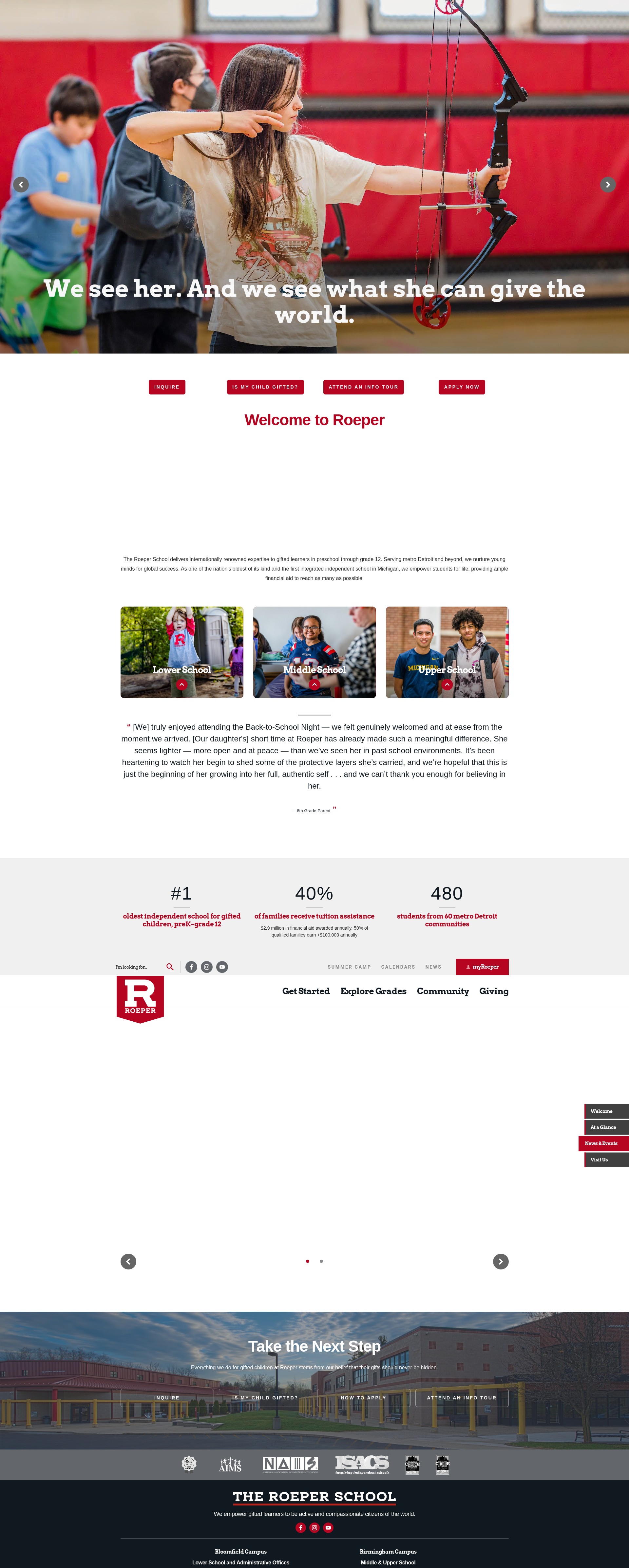 Screenshot of roeper.org