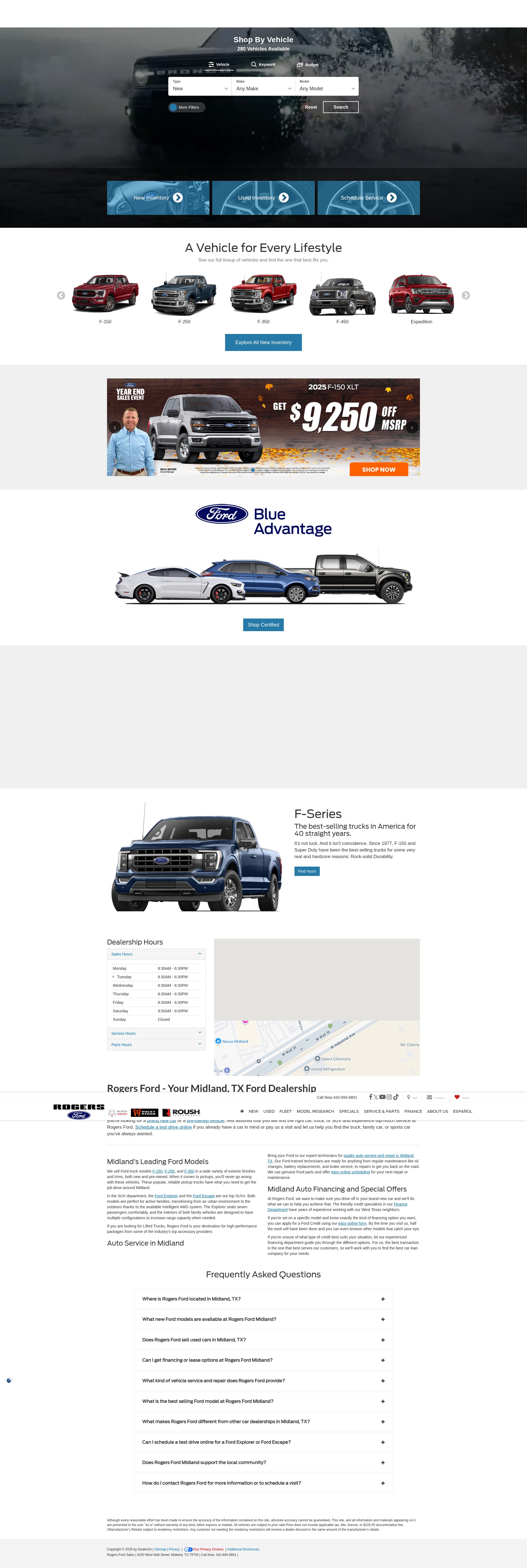 Screenshot of rogersford.com