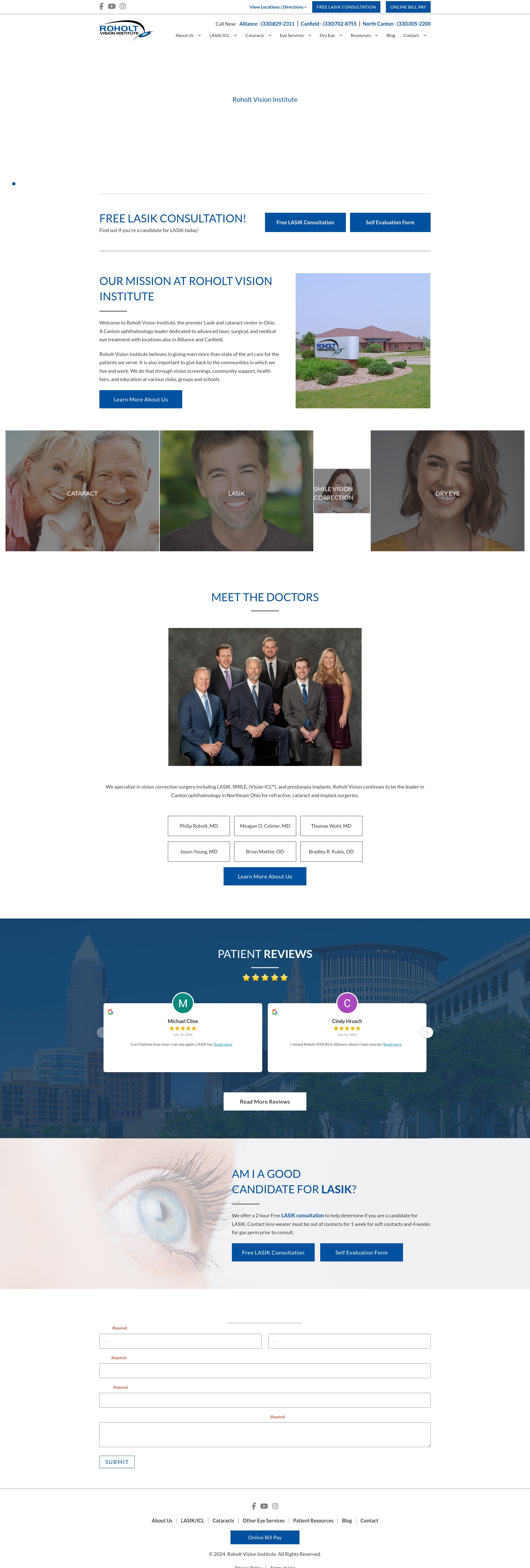 Screenshot of roholtvision.com