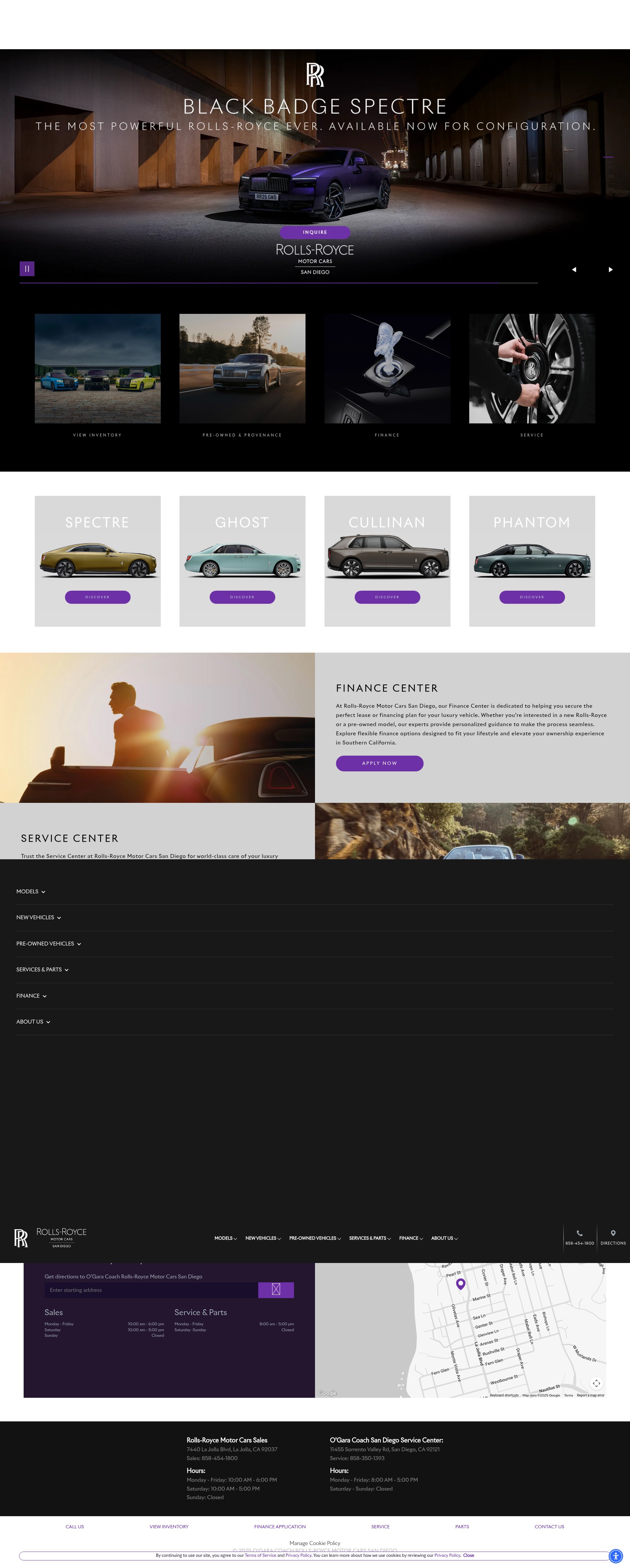 Screenshot of rollsroycesandiego.com