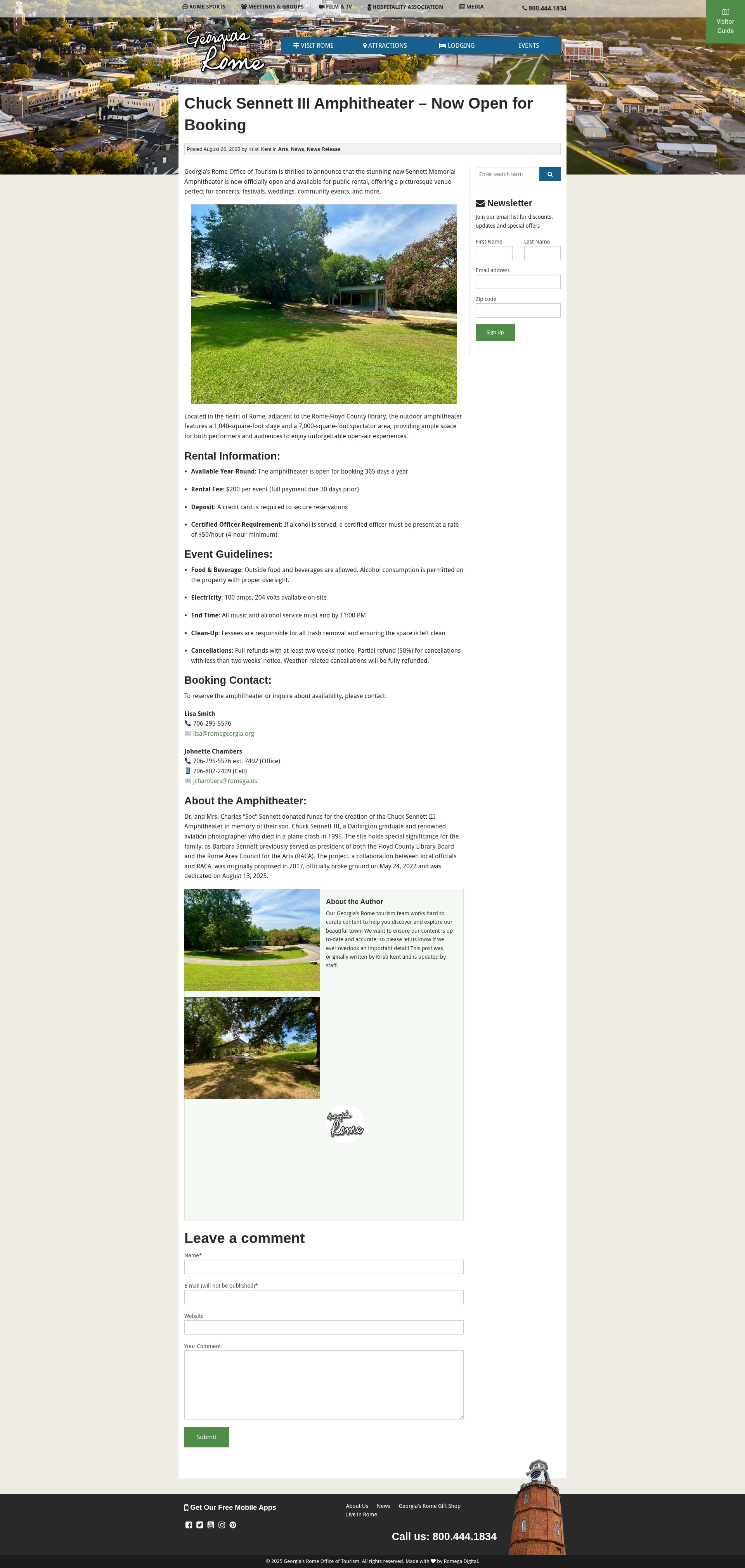 Screenshot of romegeorgia.org