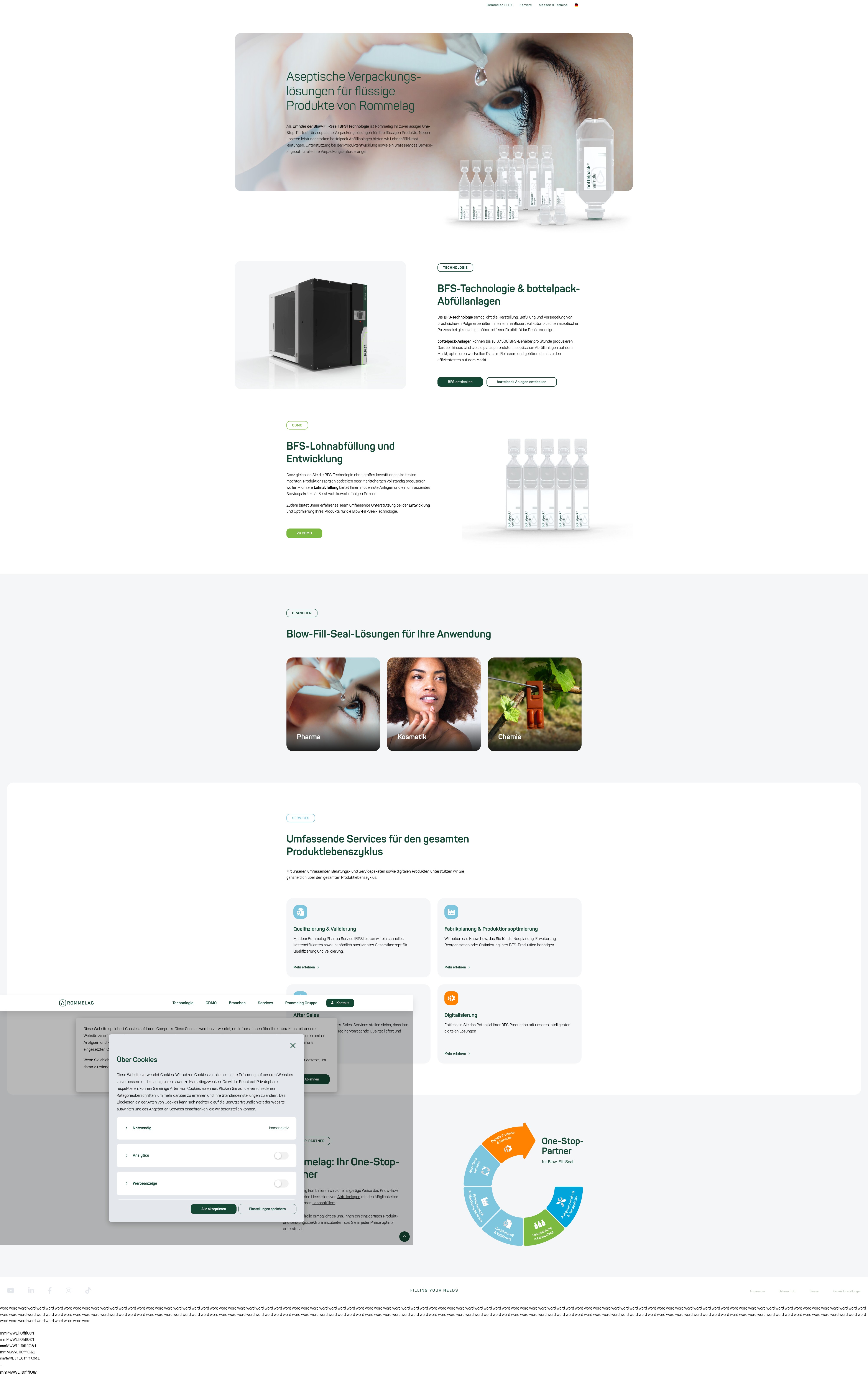 Screenshot of rommelag.com