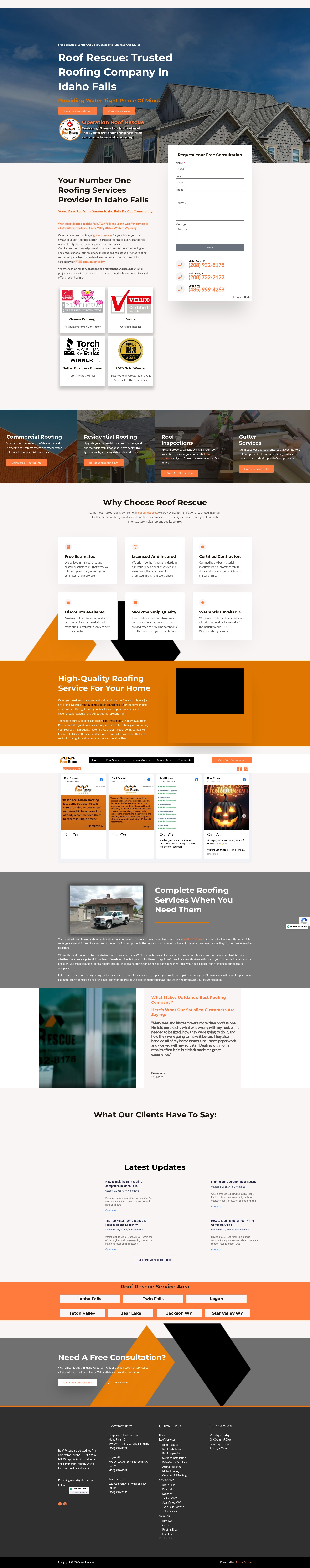 Screenshot of roofrescueusa.com
