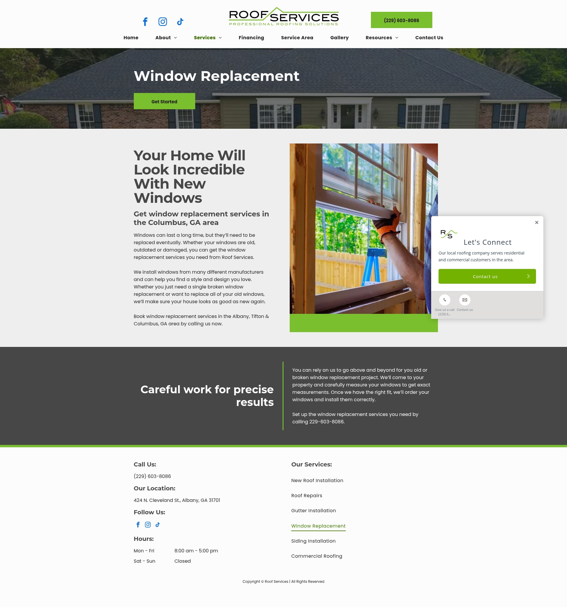 Screenshot of roofservicesllc.net