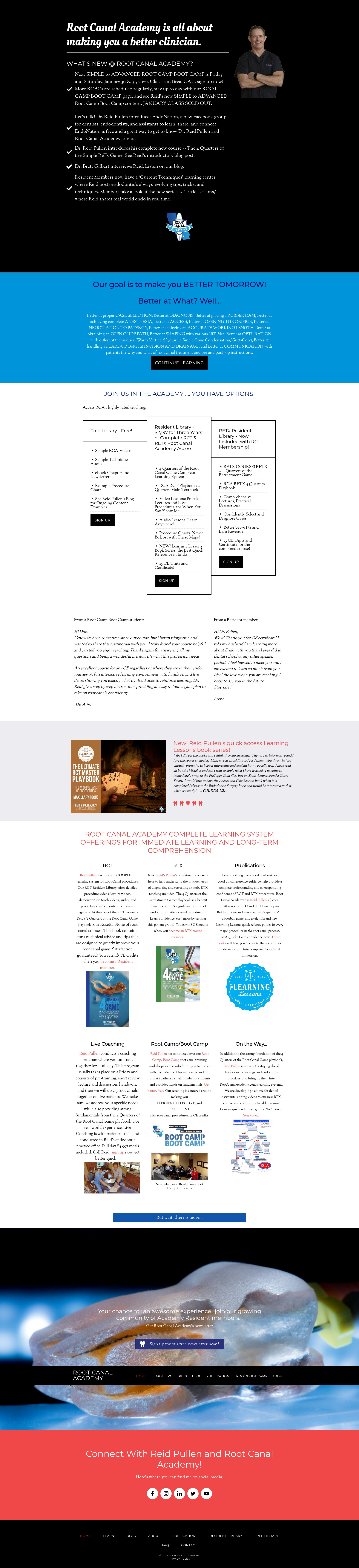 Screenshot of rootcanalacademy.com