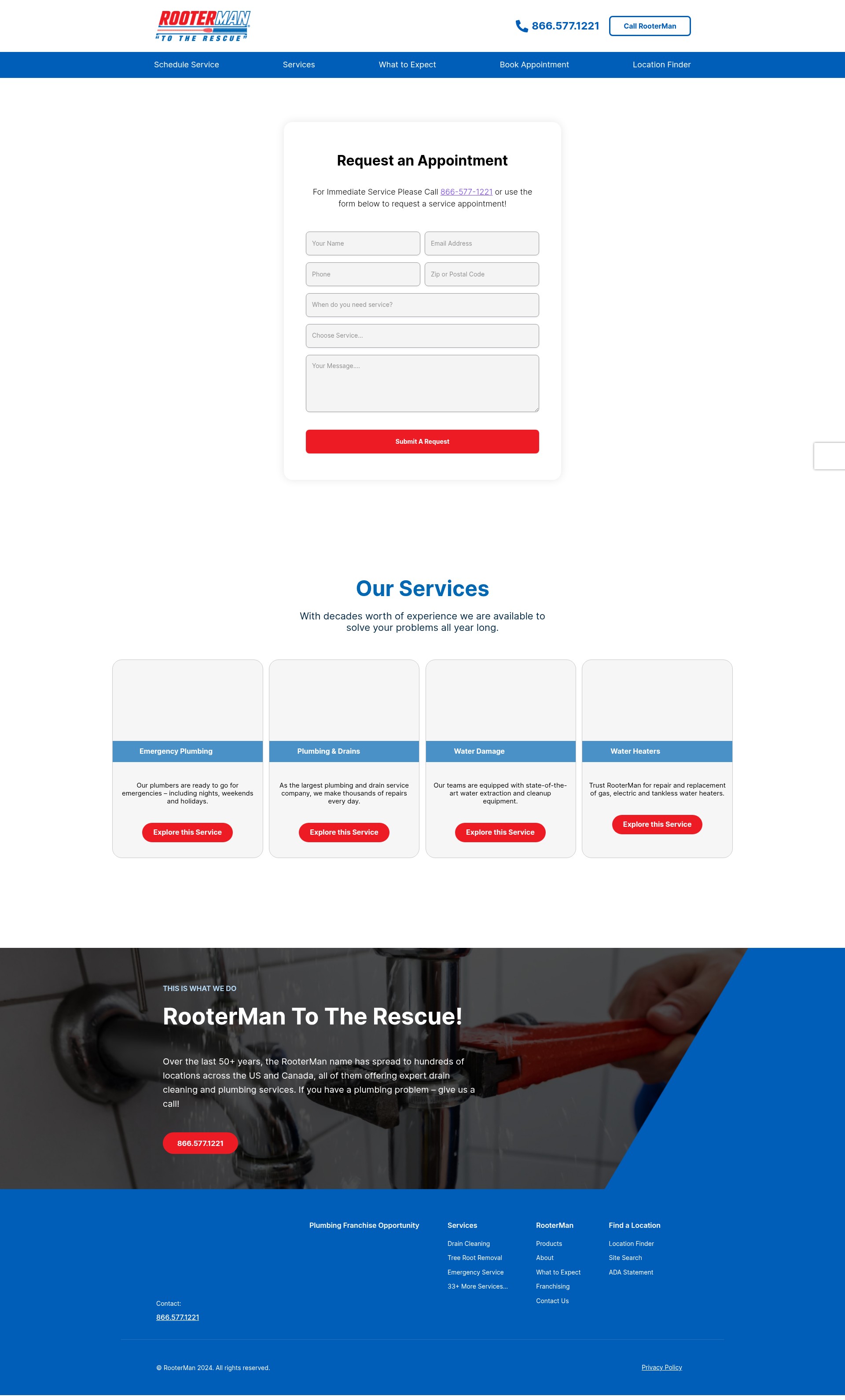 Screenshot of rooterman.com