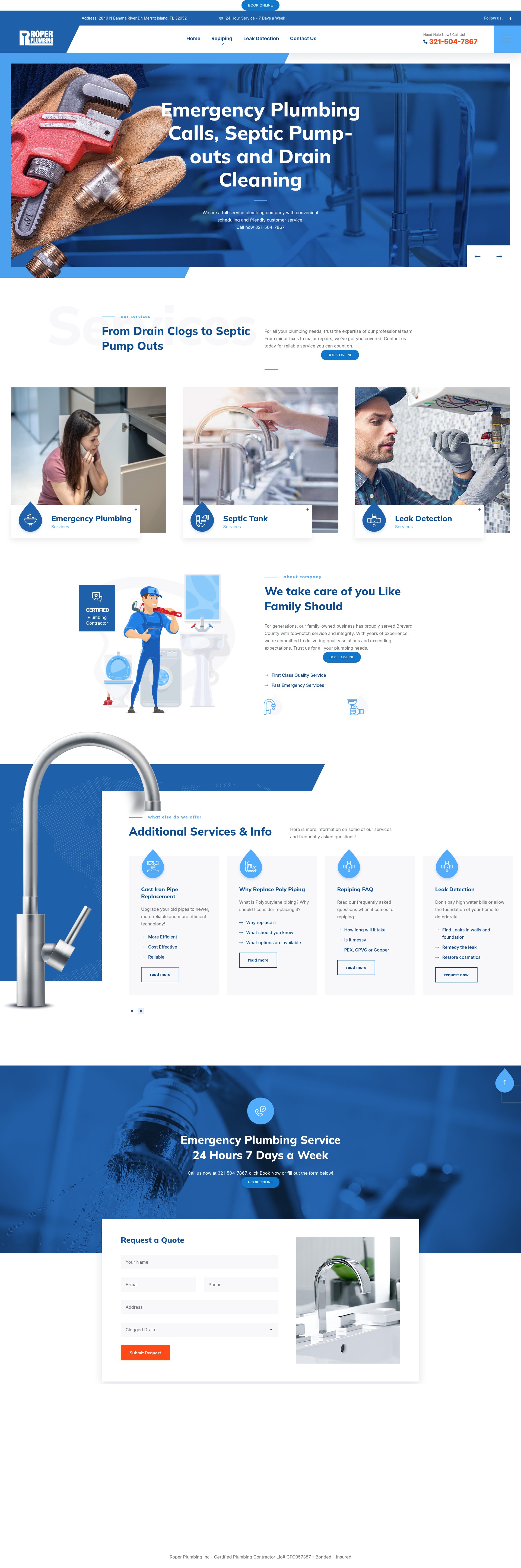 Screenshot of roperplumbingfl.com