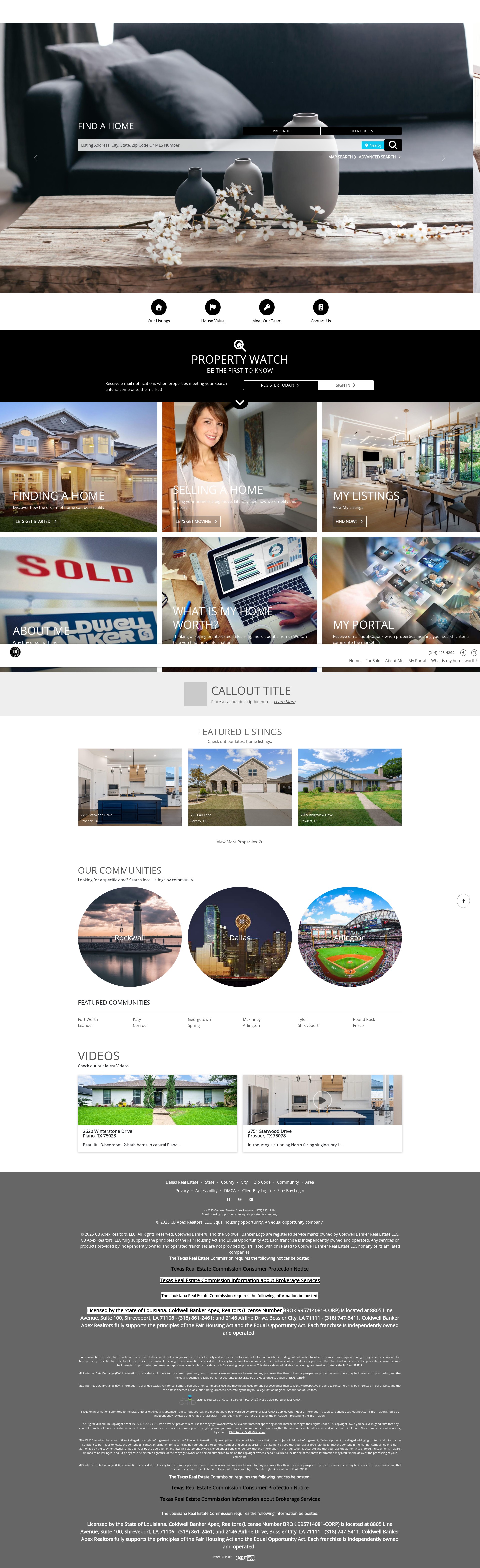 Screenshot of rosaowens.cbapex.com