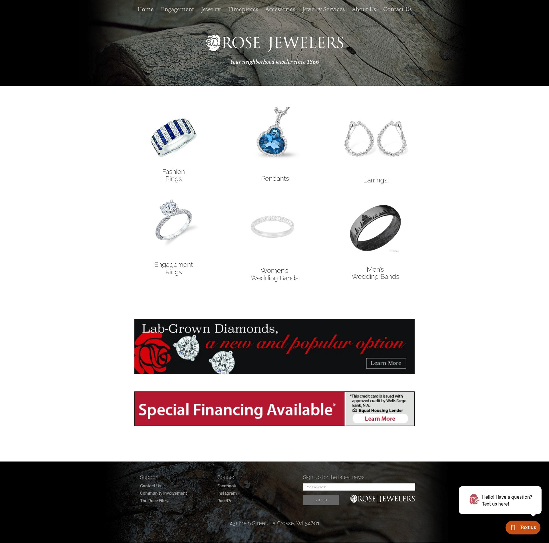 Screenshot of rosejewelerslax.com
