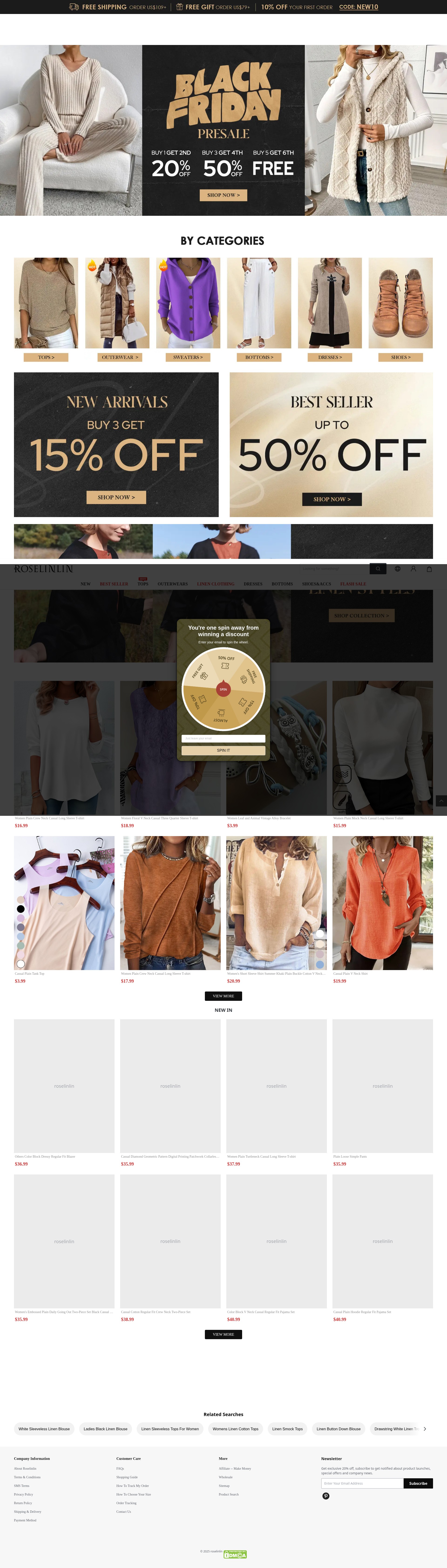 Screenshot of roselinlin.com