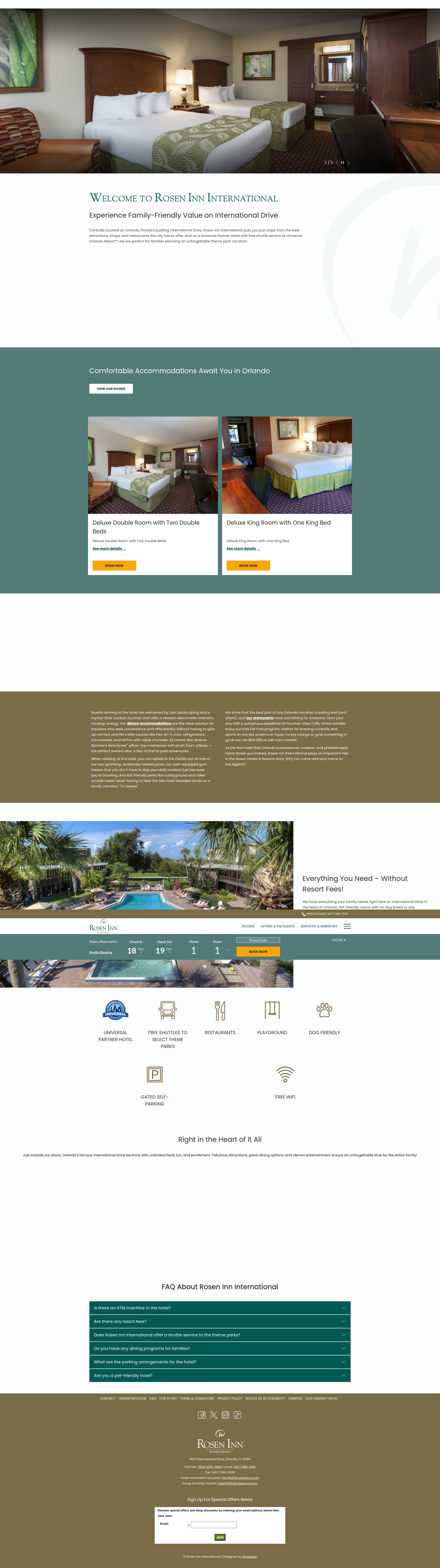 Screenshot of roseninn7600.com