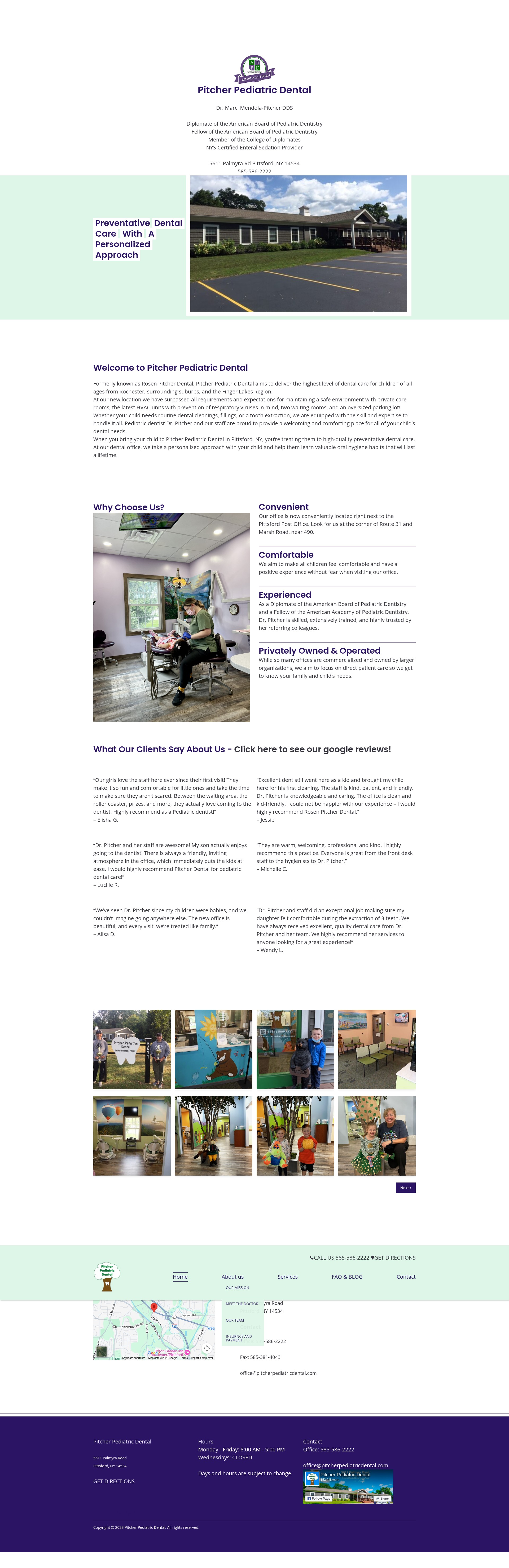 Screenshot of rosenpitcherdental.com
