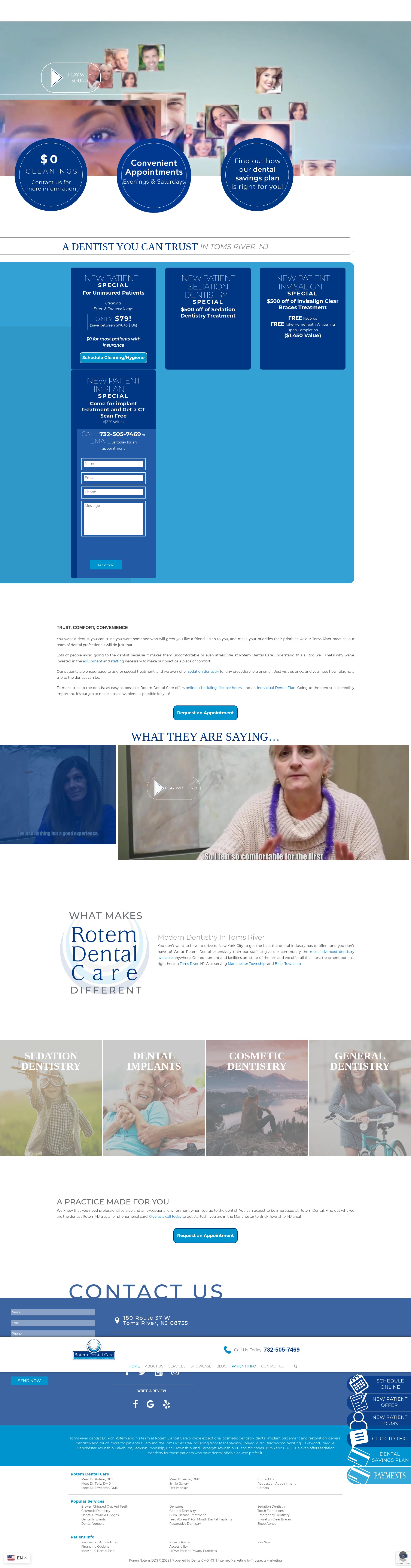 Screenshot of rotemdentalcare.com