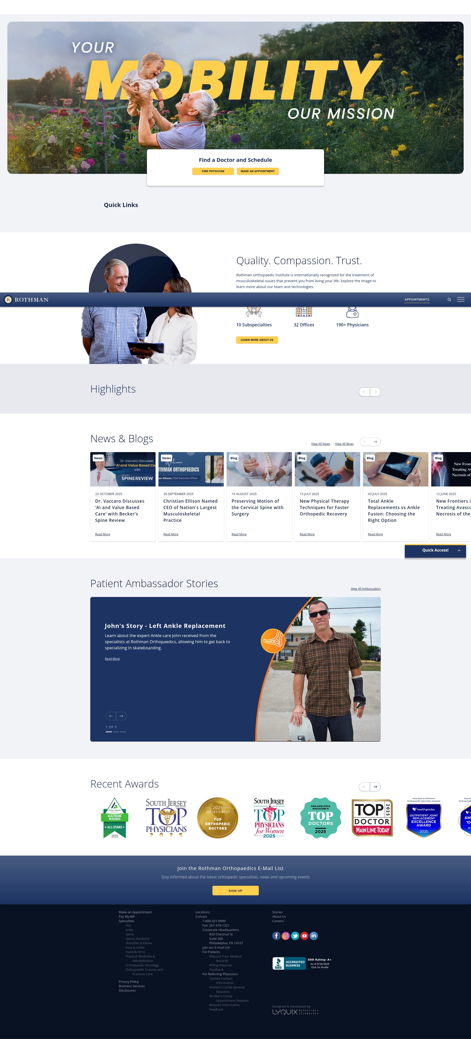 Screenshot of rothmaninstitute.com