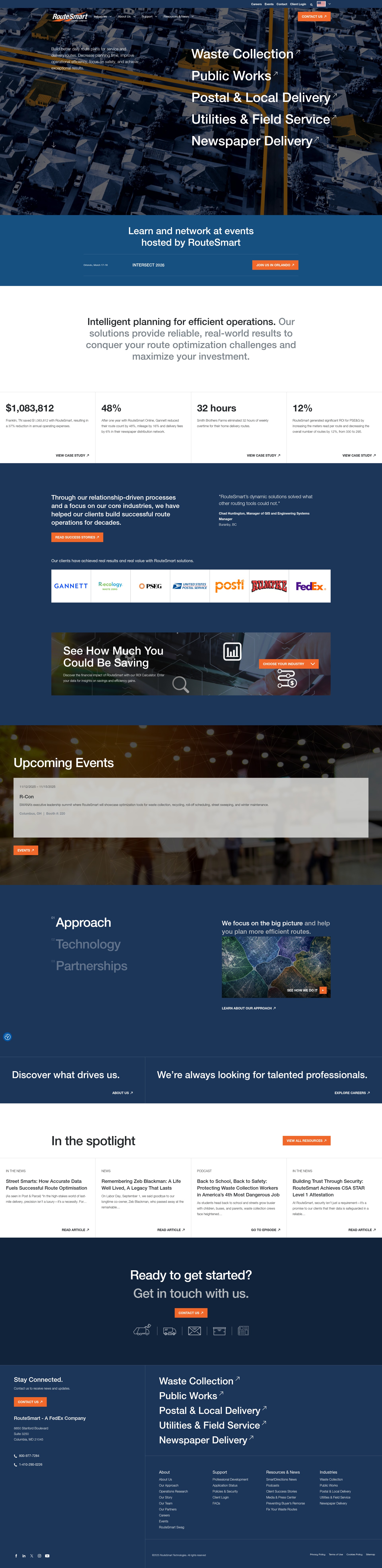 Screenshot of routesmart.com