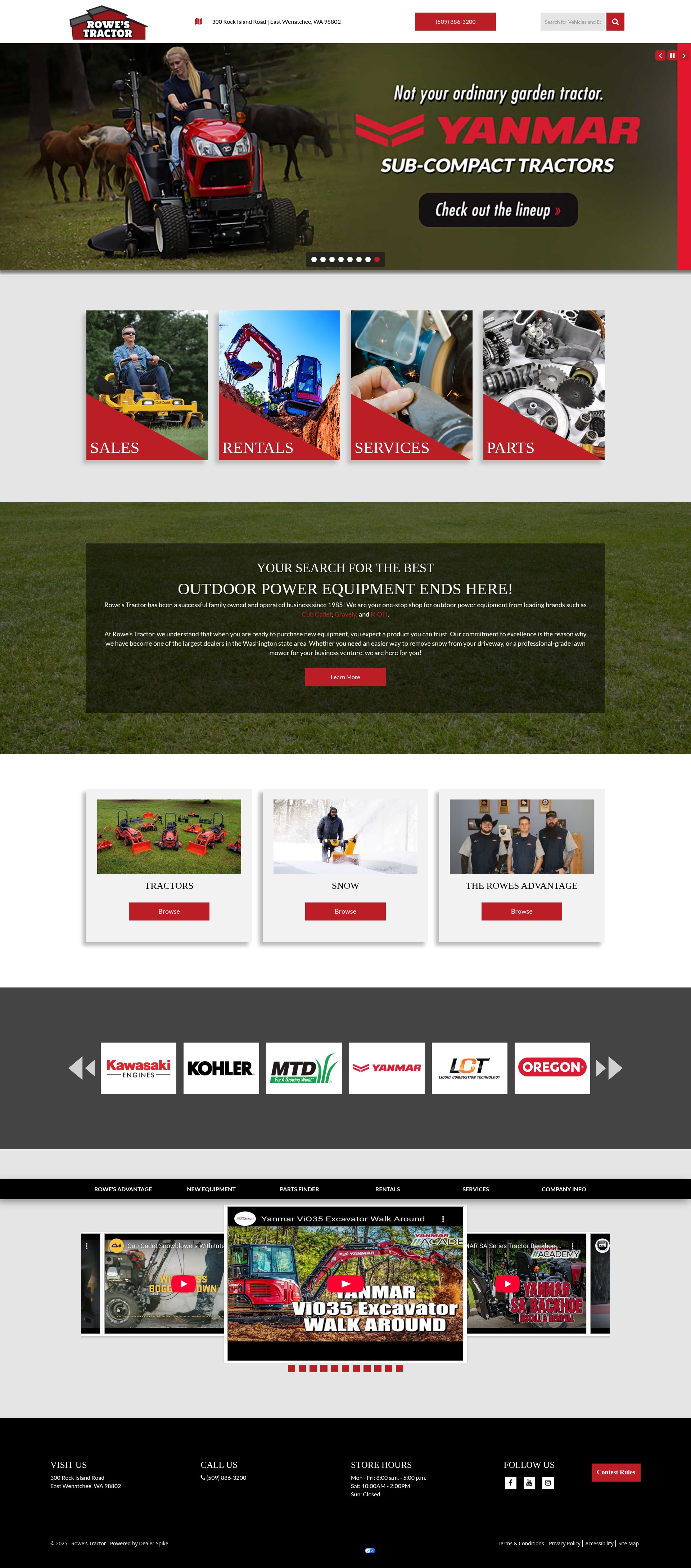 Screenshot of rowestractor.com