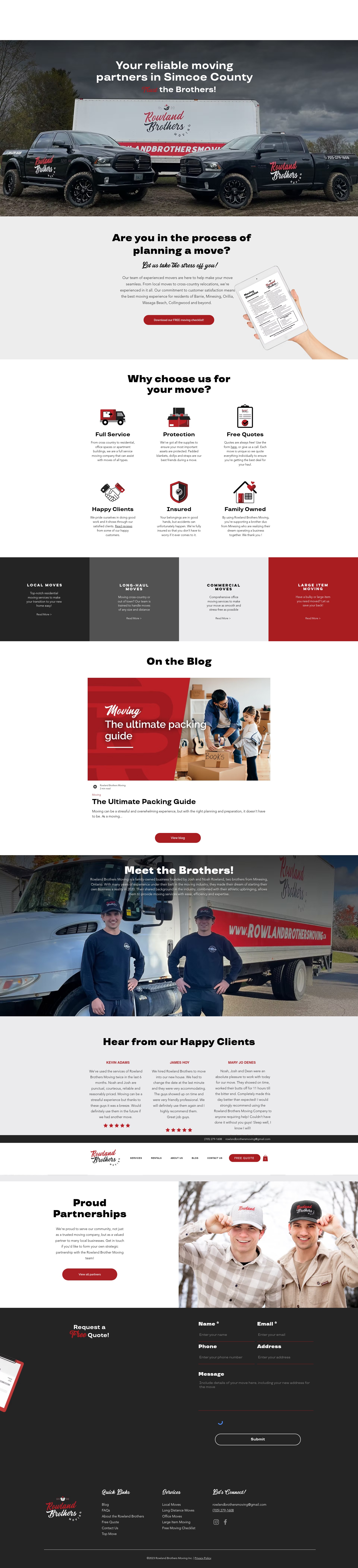 Screenshot of rowlandbrothersmoving.ca