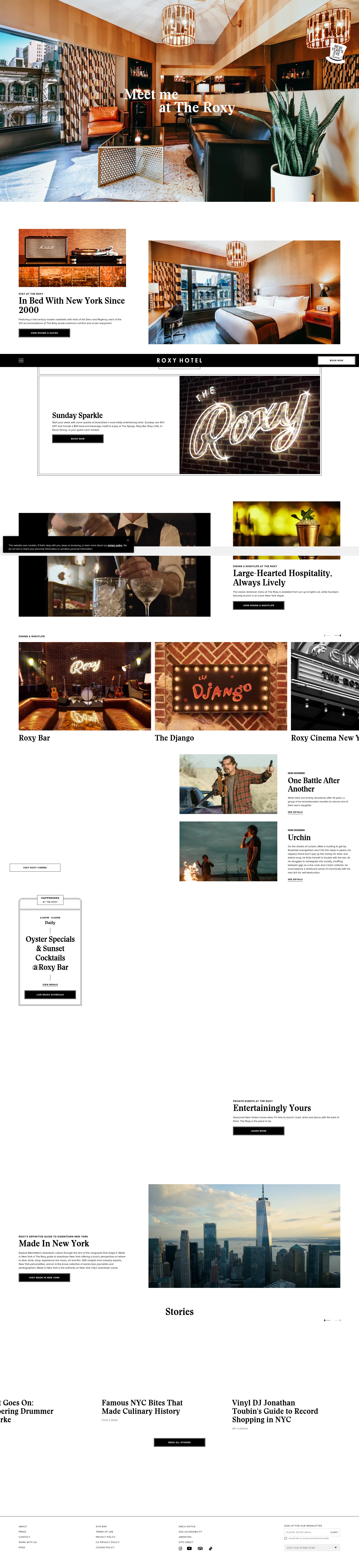 Screenshot of roxyhotelnyc.com