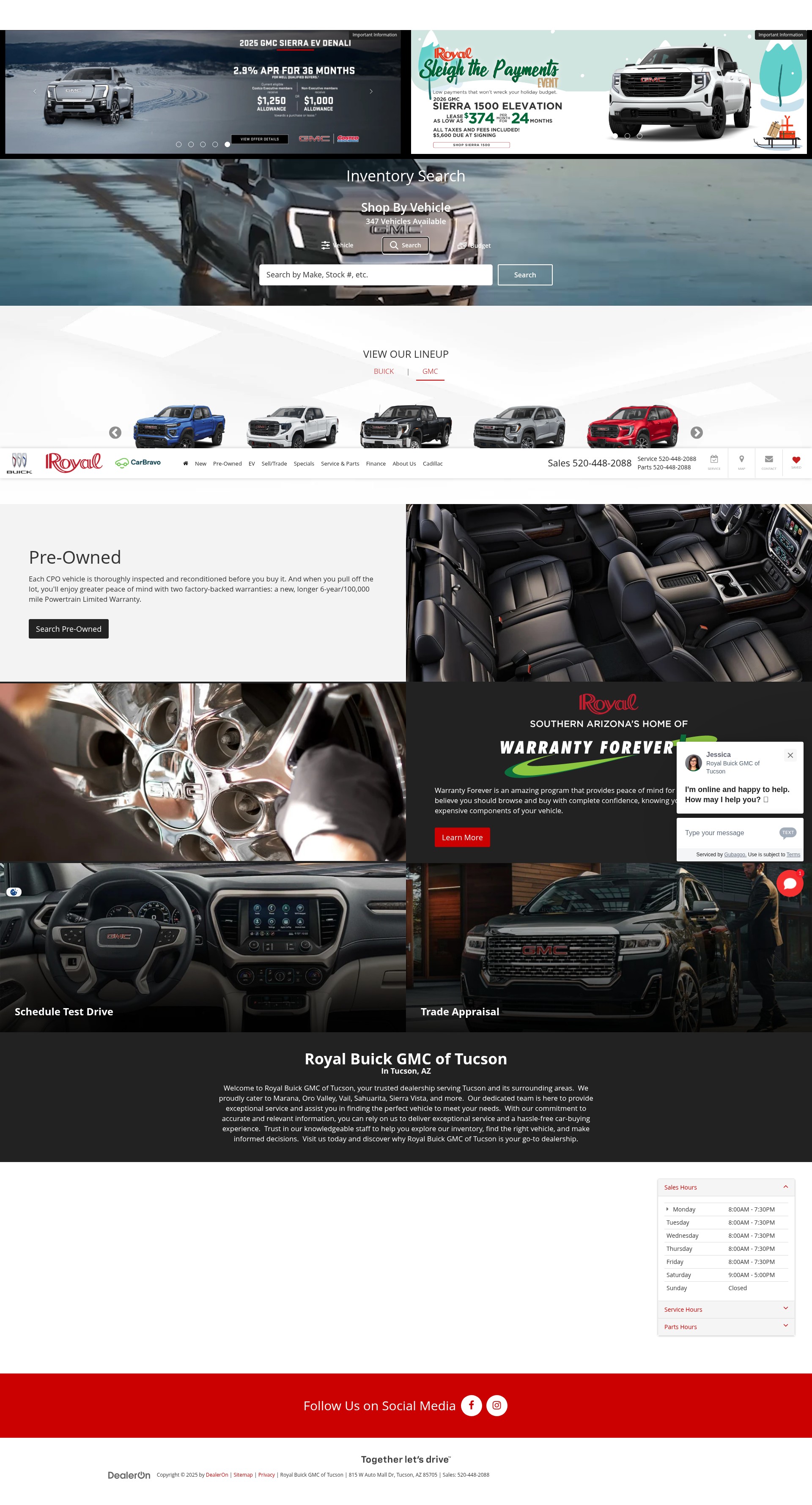 Screenshot of royalbuickgmc.com