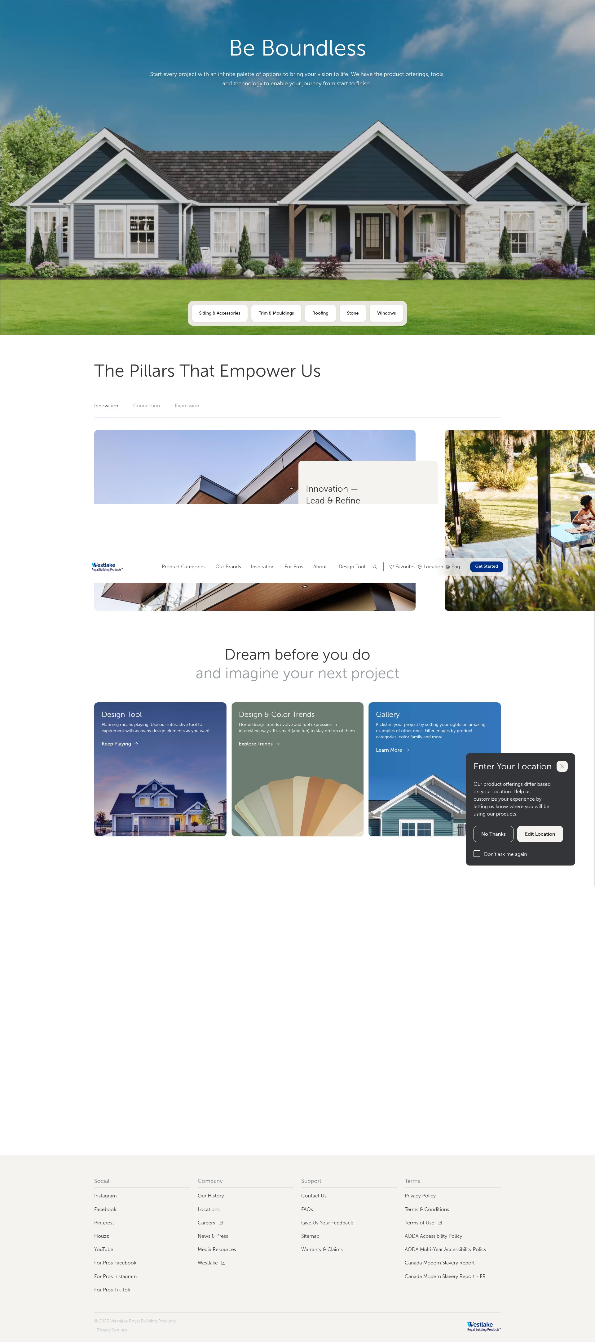 Screenshot of royalbuildingproducts.com