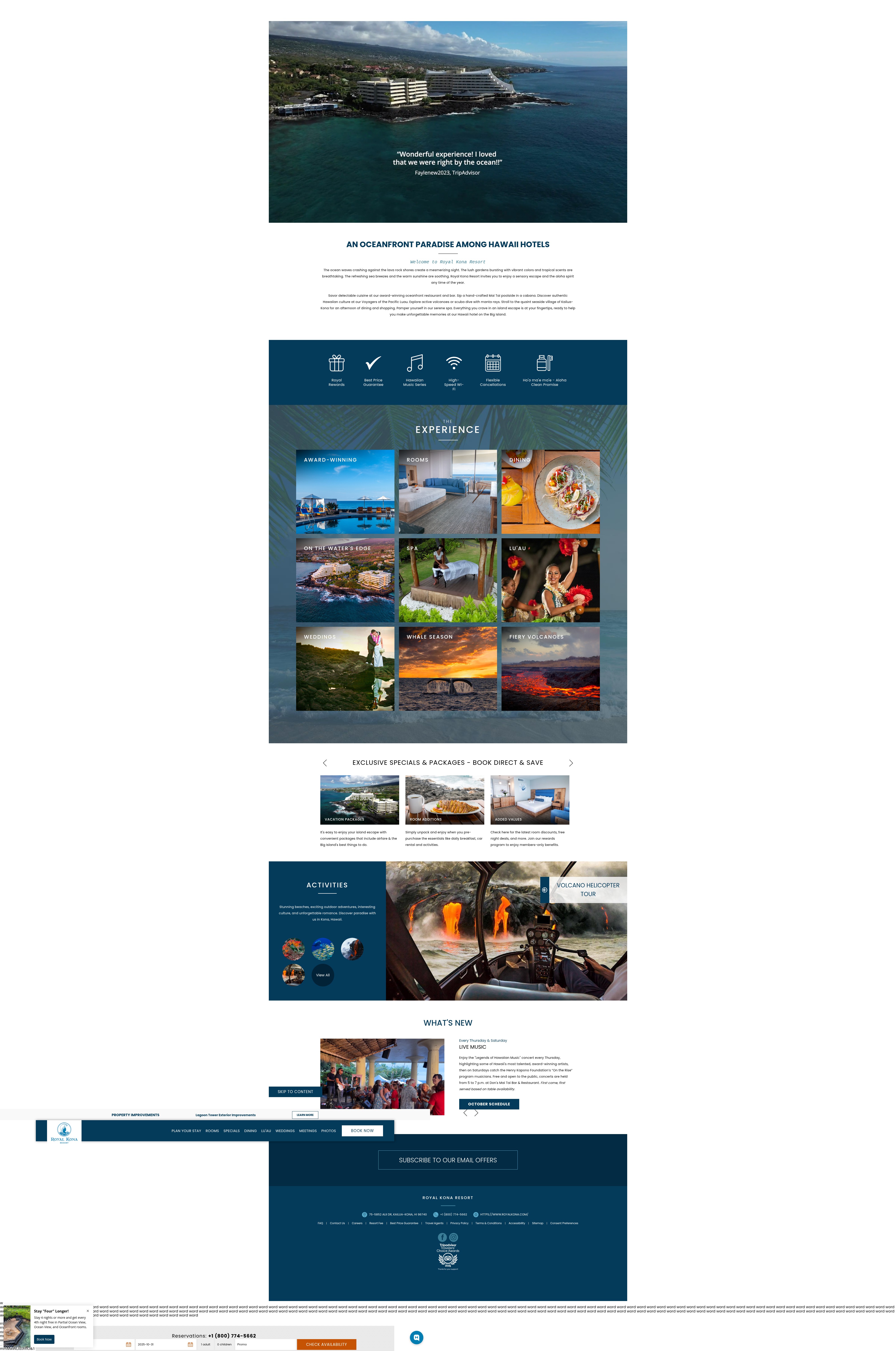 Screenshot of royalkona.com