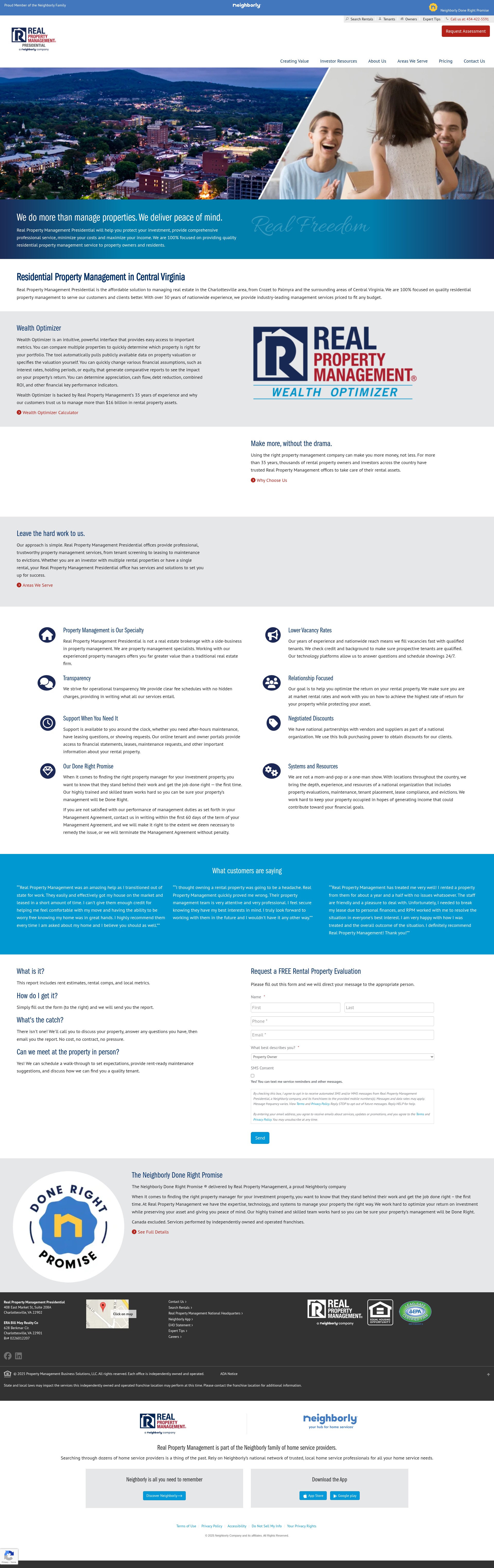Screenshot of rpmpresidential.com