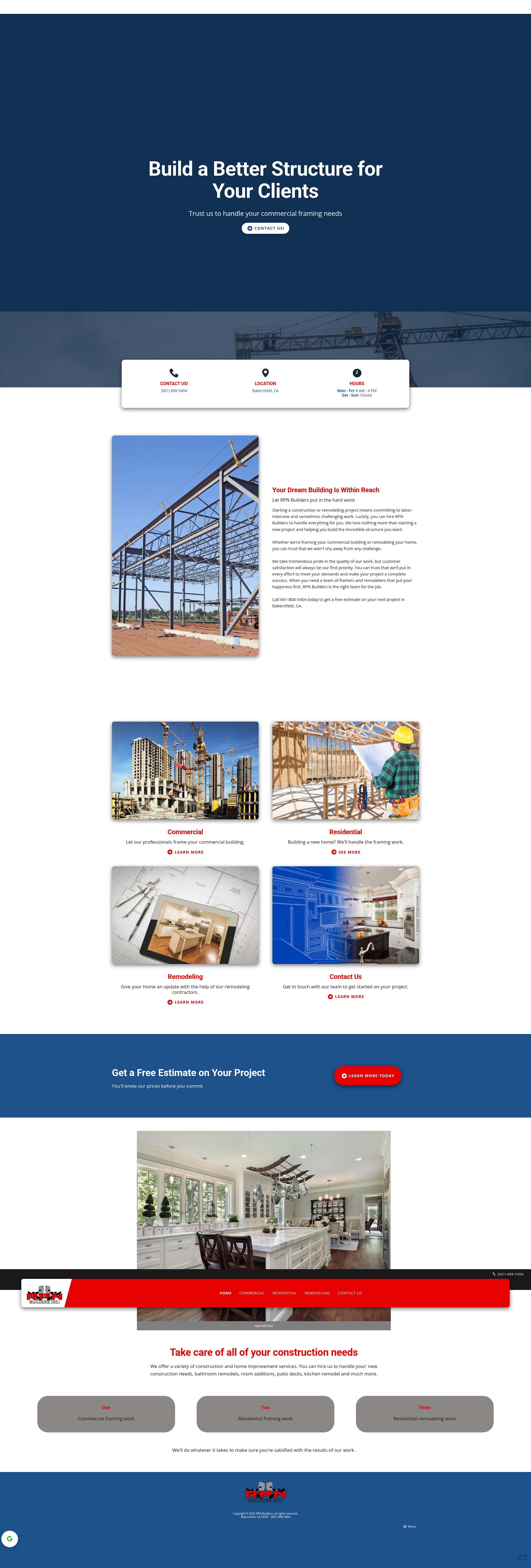 Screenshot of rpnbuildersinc.com