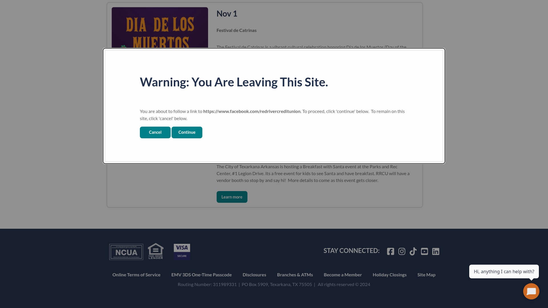 Screenshot of rrcu.com