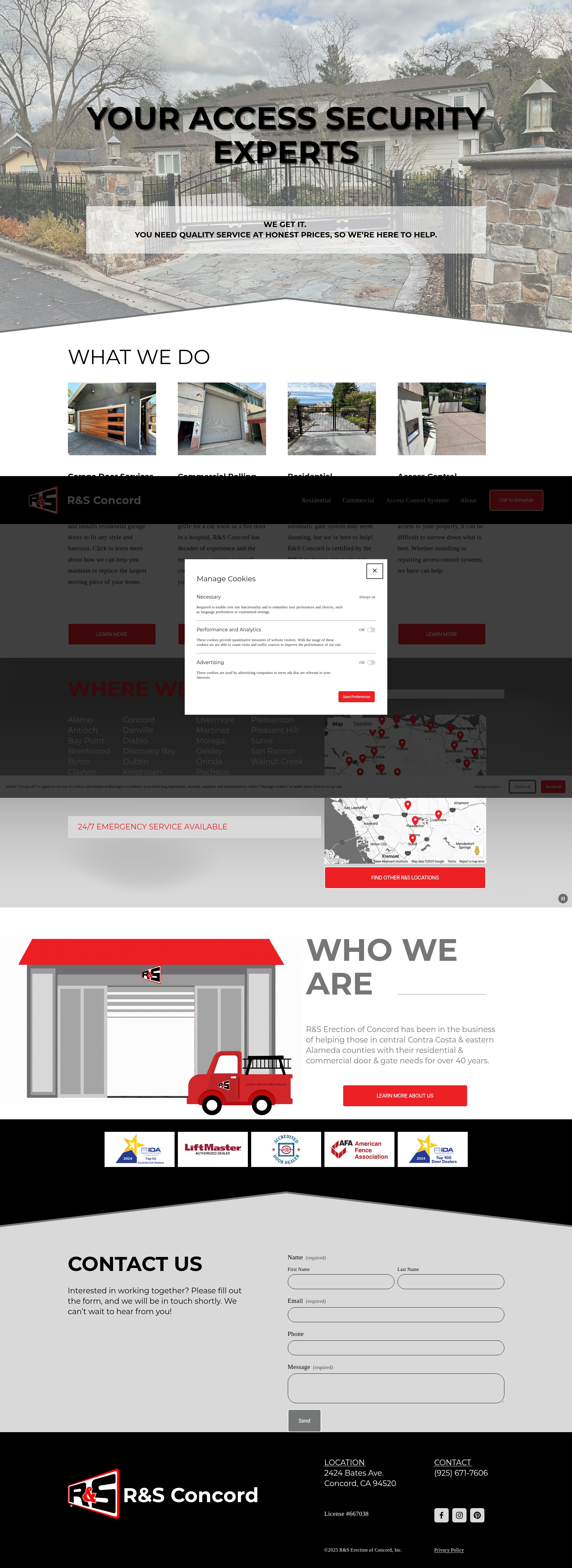 Screenshot of rsdoor.com