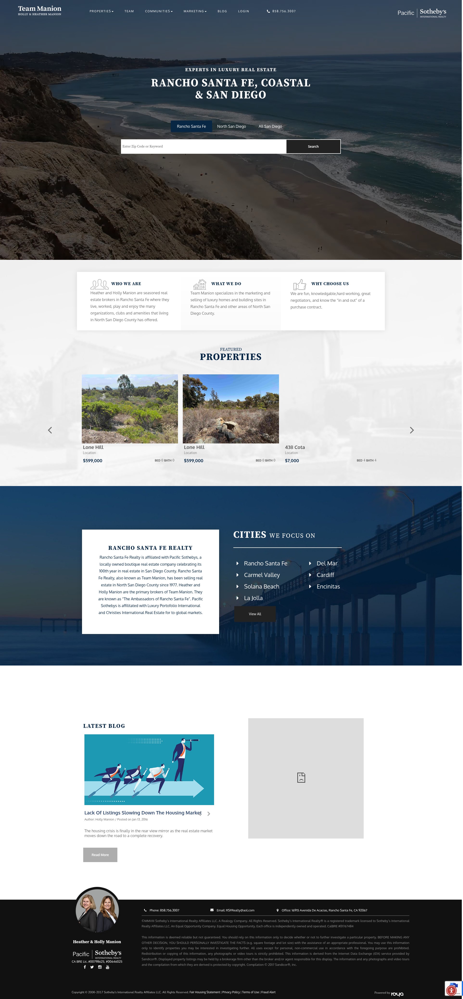 Screenshot of rsfrealty.com