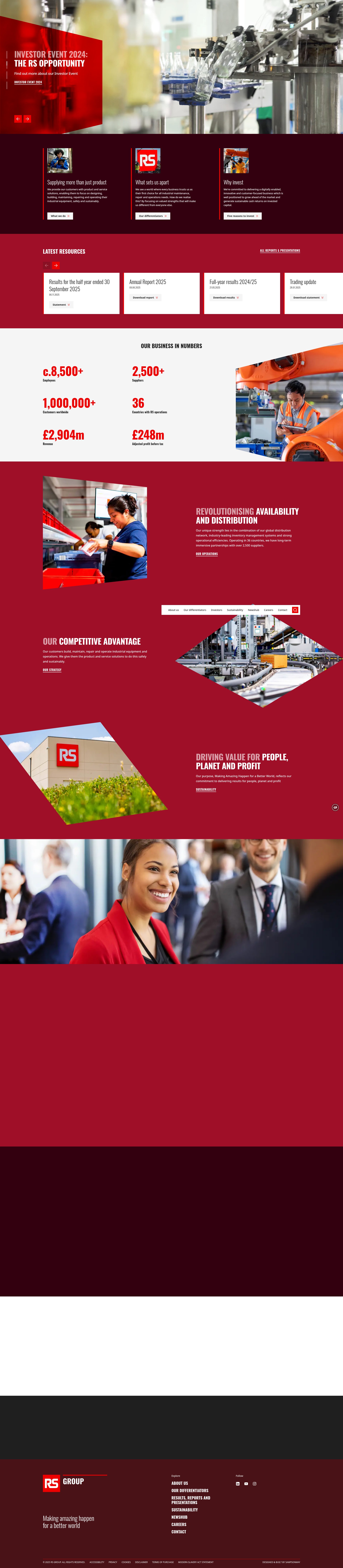 Screenshot of rsgroup.com