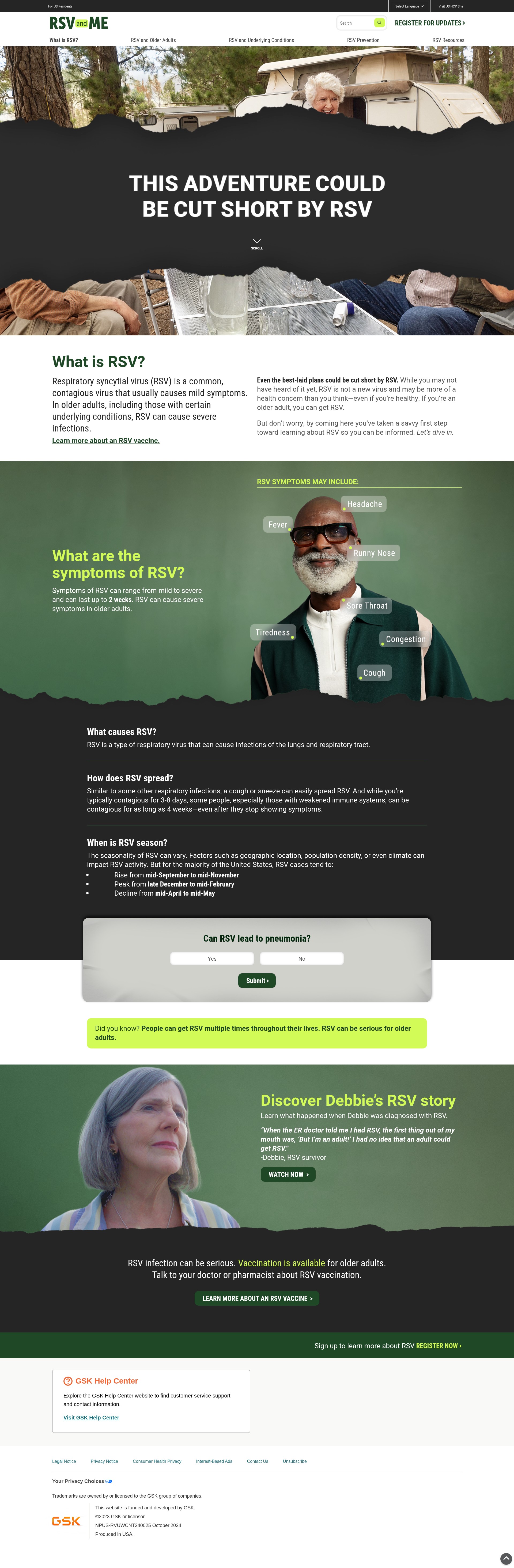 Screenshot of rsvandme.com