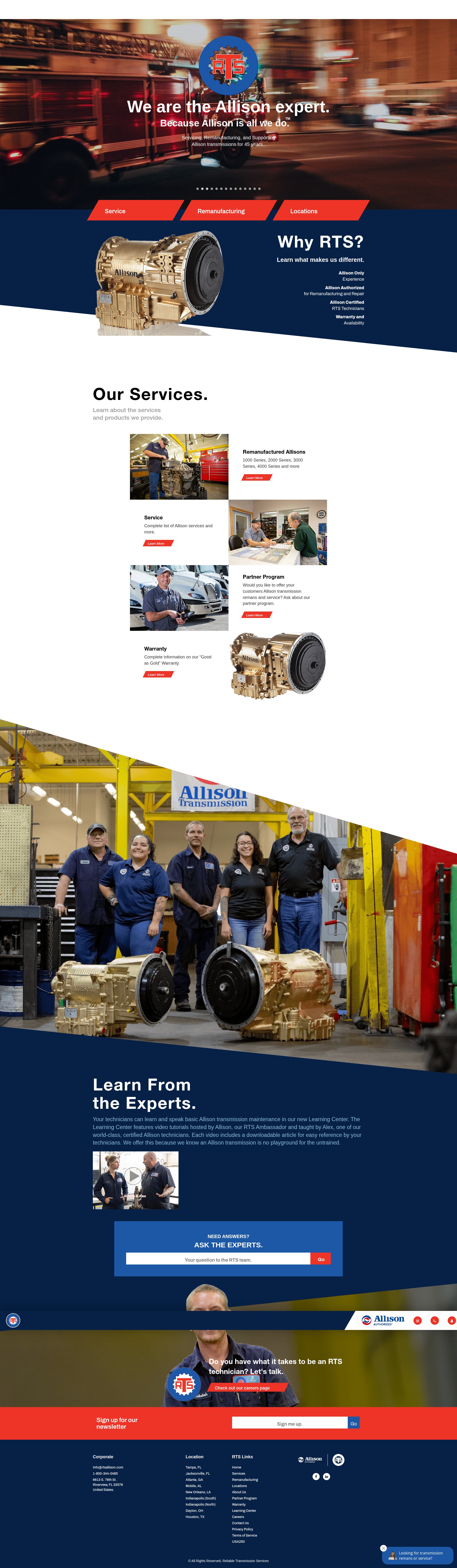 Screenshot of rtsallison.com