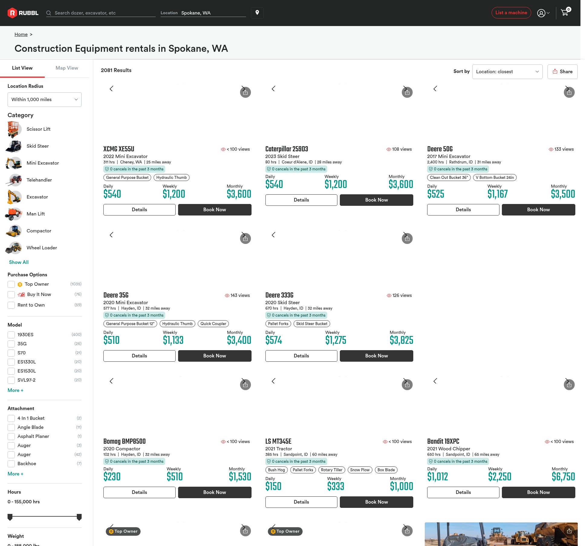 Screenshot of rubbl.com