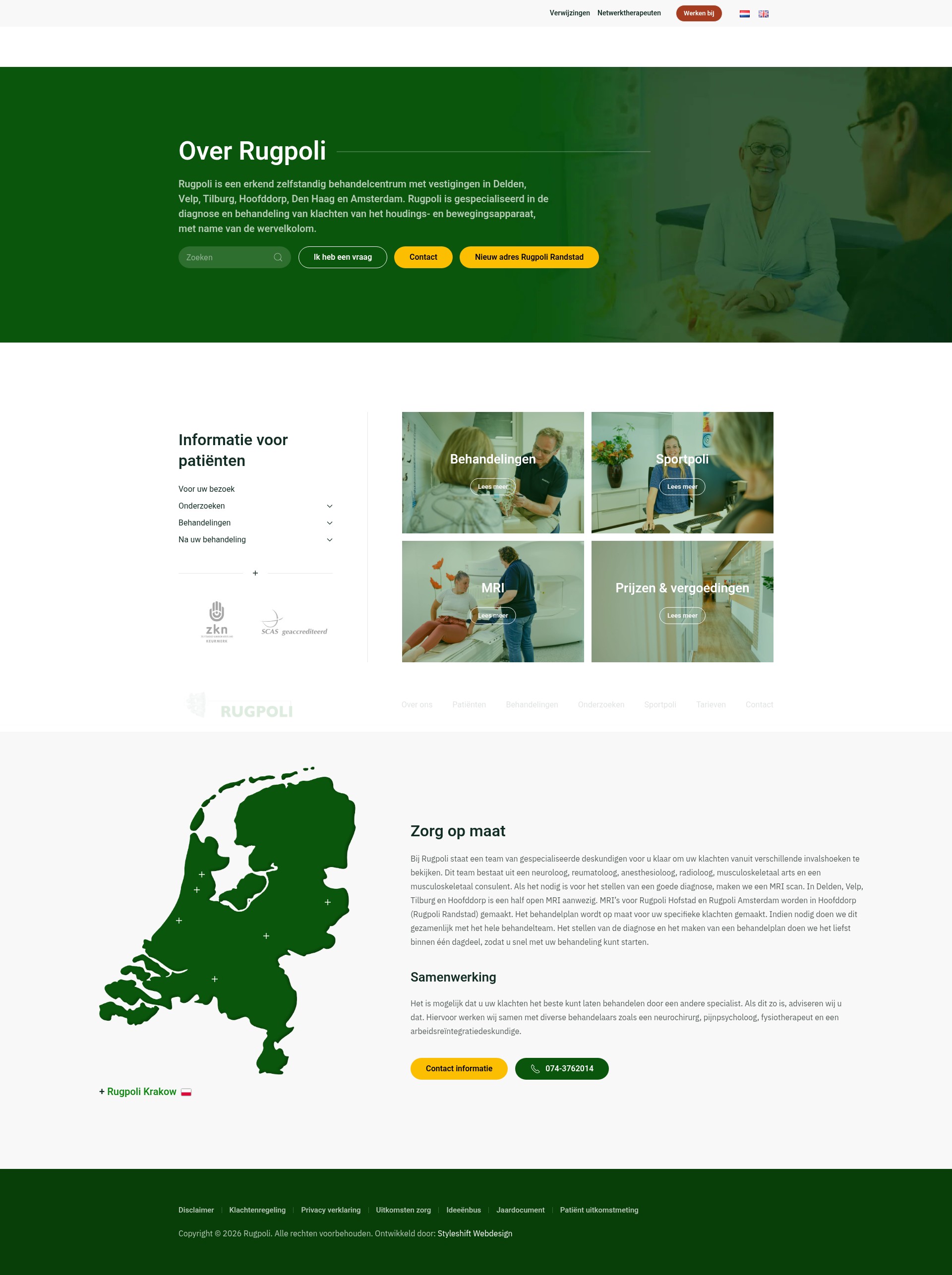Screenshot of rugpoli.nl