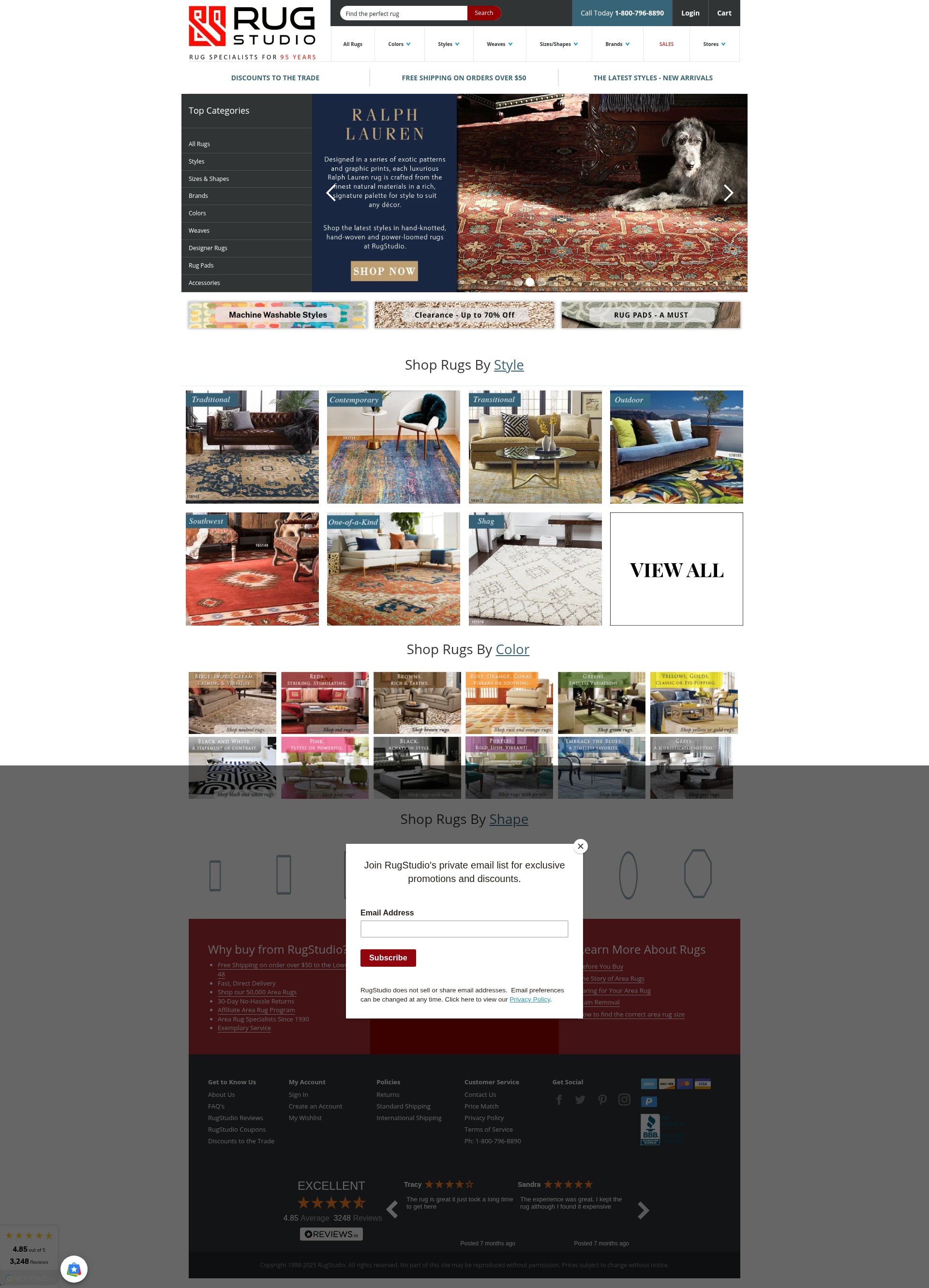 Screenshot of rugstudio.com