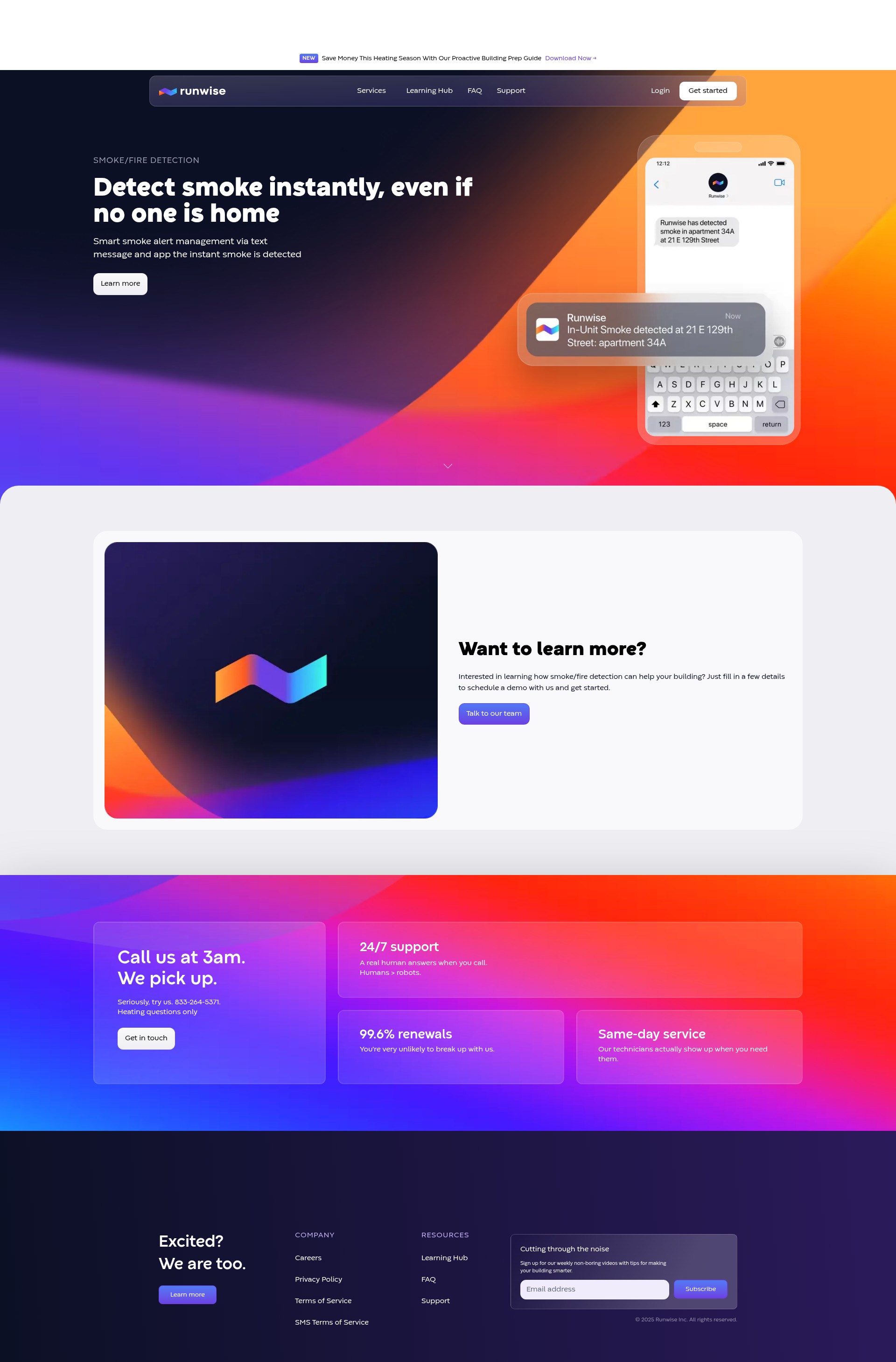 Screenshot of runwise.com