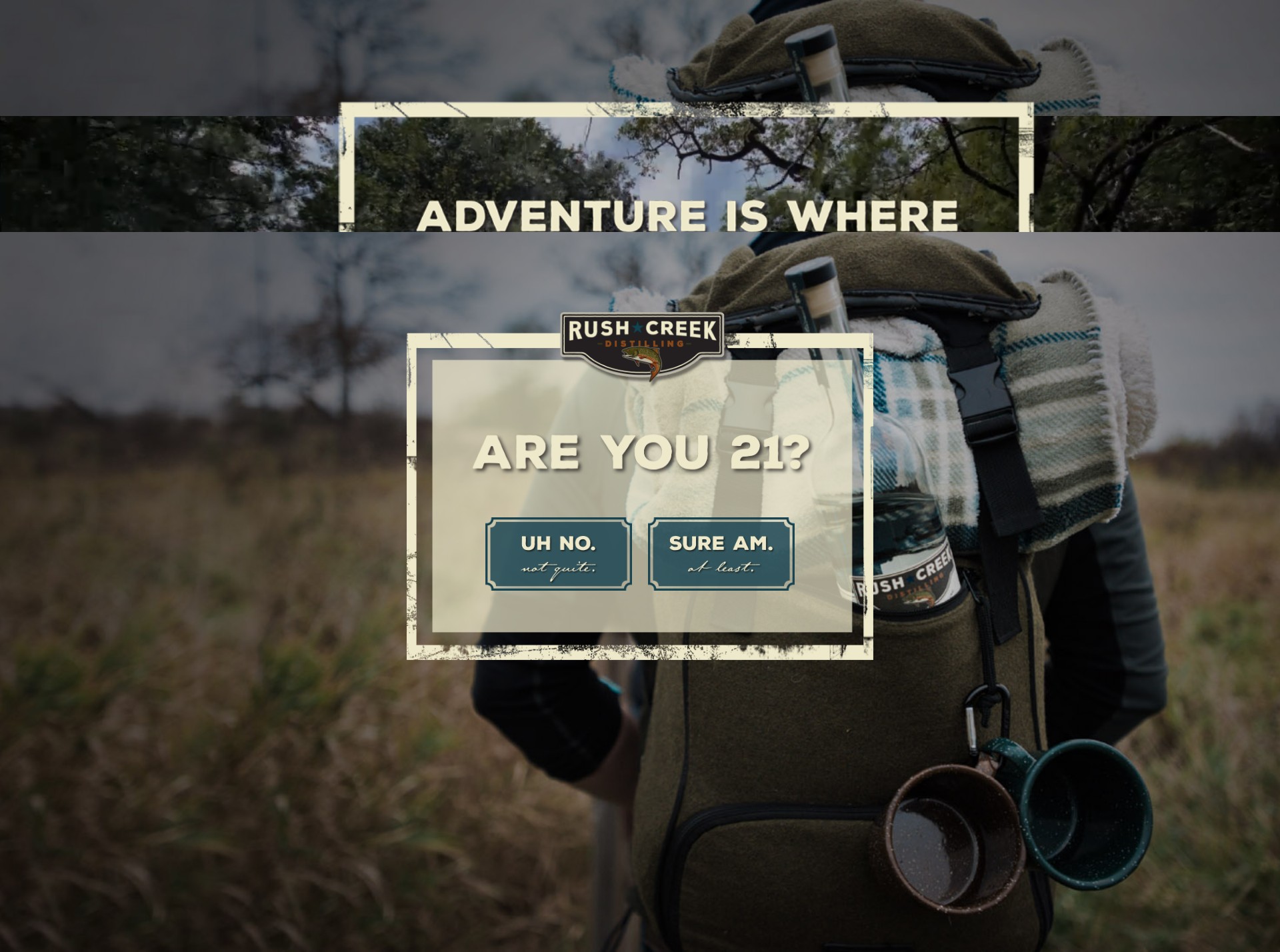 Screenshot of rushcreekdistilling.com