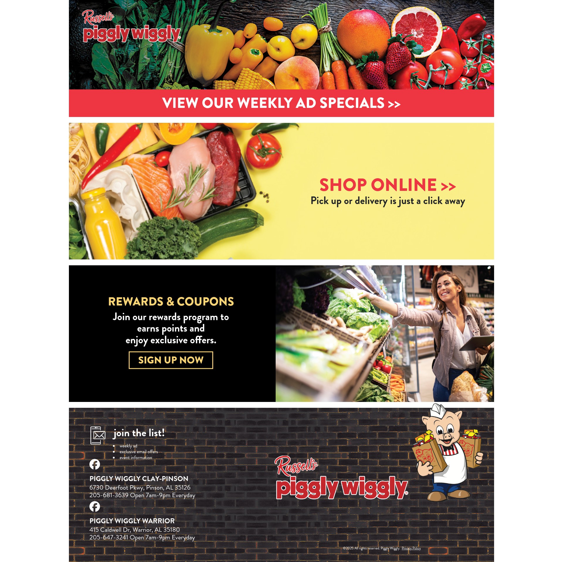 Screenshot of russellpig.com